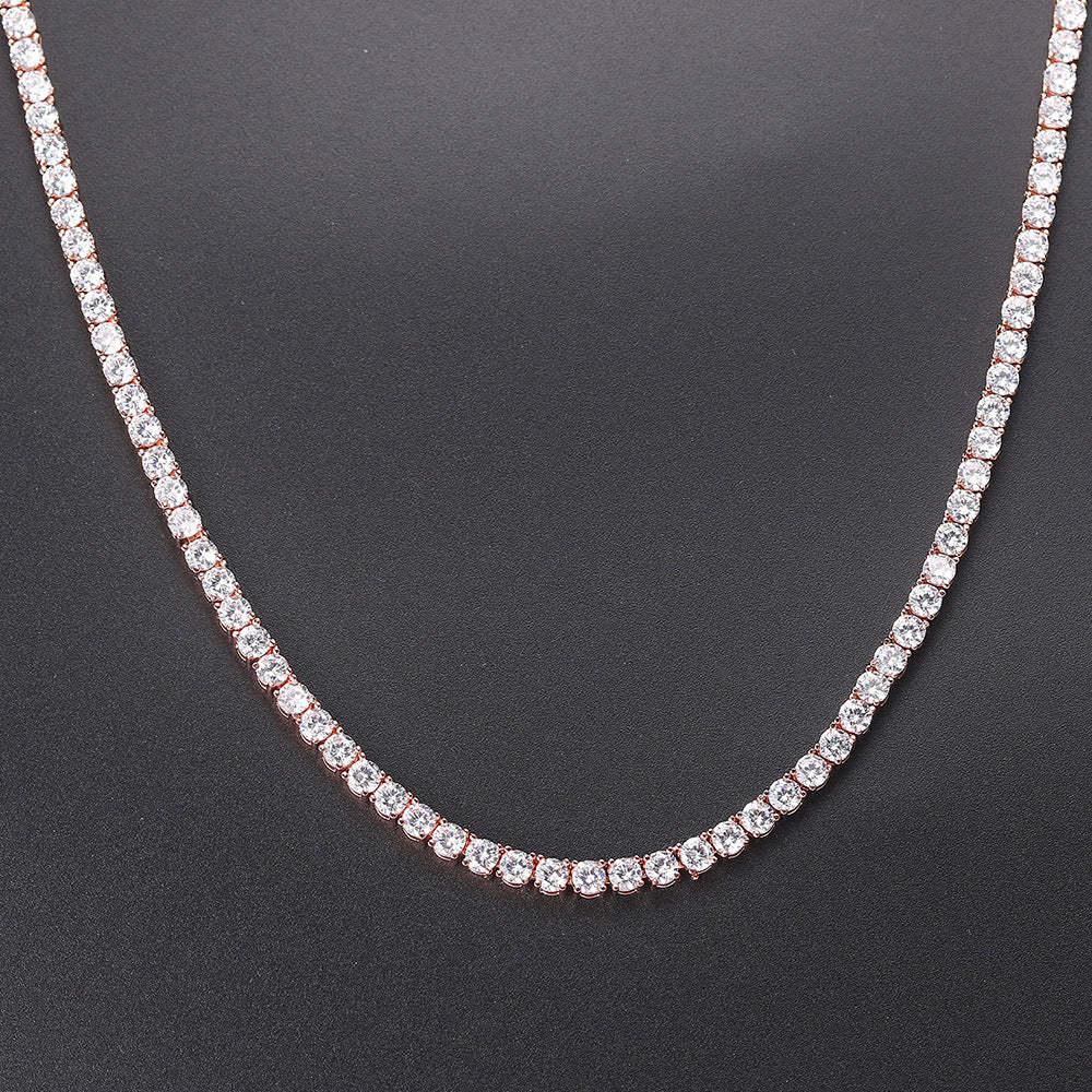 925 Sterling Silver Moissanite Tennis Chain