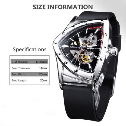 Triangle Sport Luminous Transparent Automatic Mechanical Watch