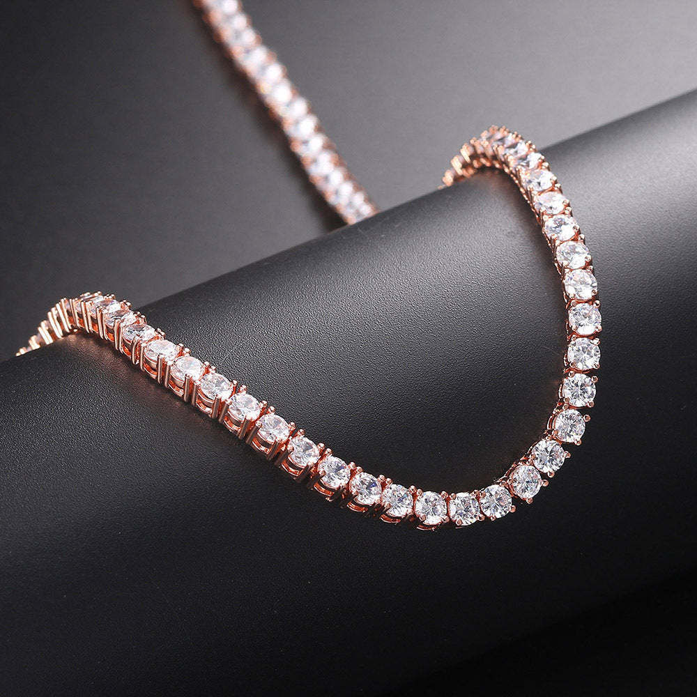 925 Sterling Silver Moissanite Tennis Chain