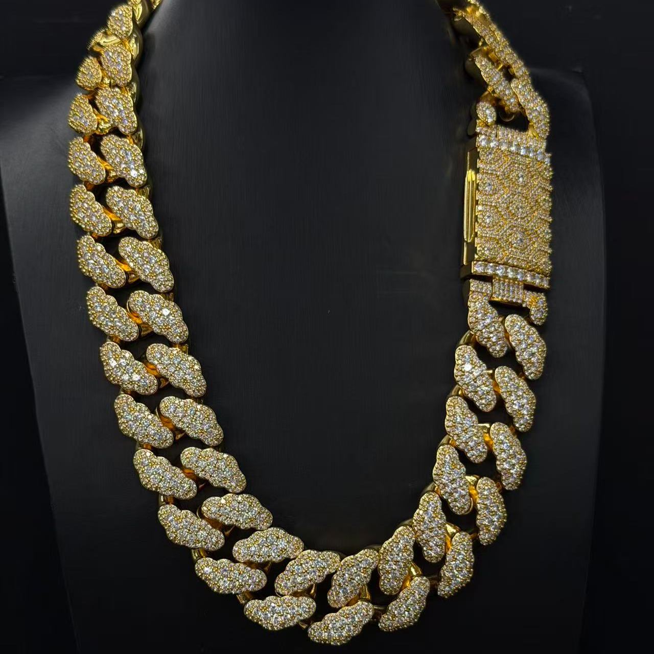 New S925 Moissanite Exquisite Cuban Chain