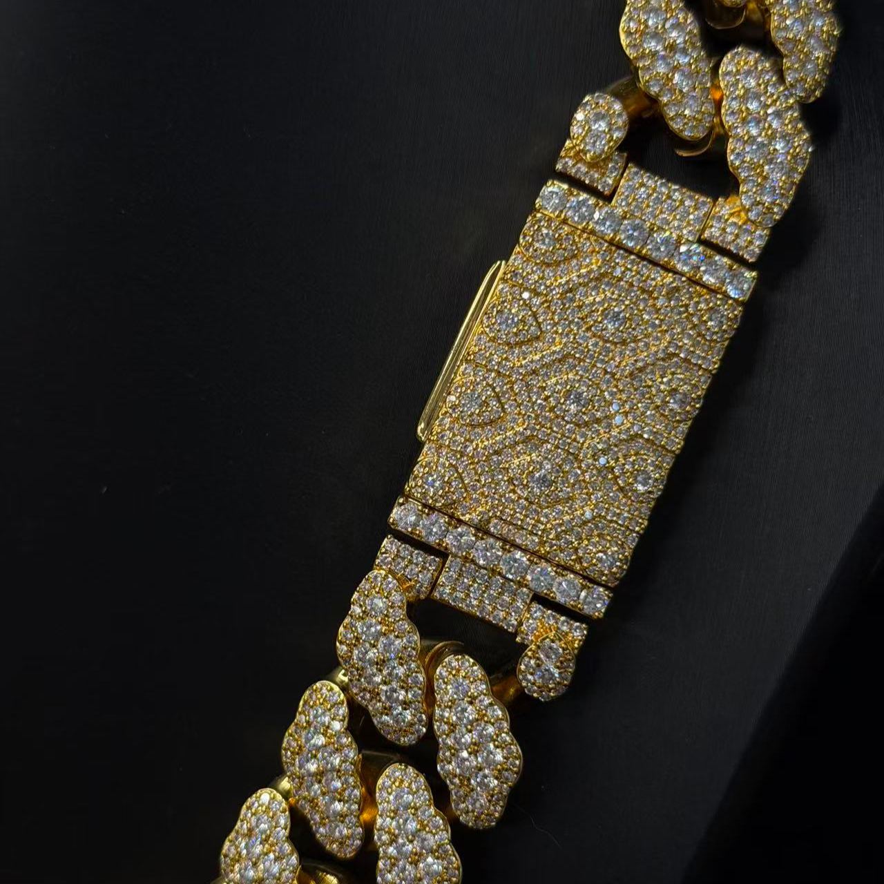 New S925 Moissanite Exquisite Cuban Chain