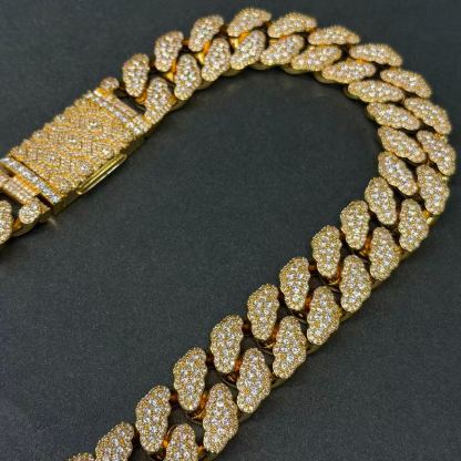 New S925 Moissanite Exquisite Cuban Chain