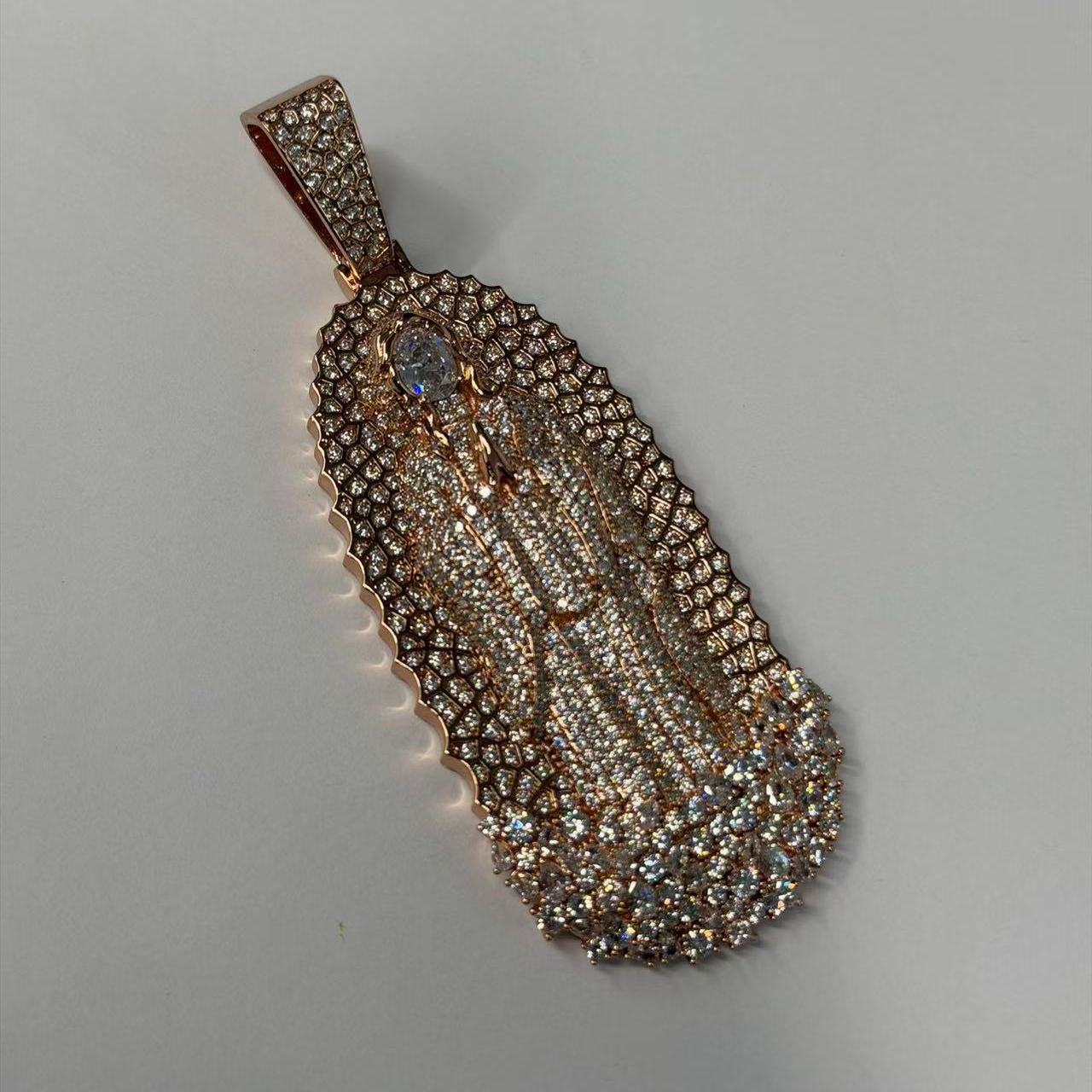 S925 Moissanite Virgin Mary Pendant