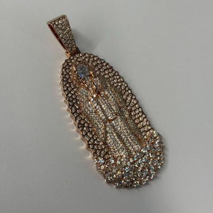 S925 Moissanite Virgin Mary Pendant