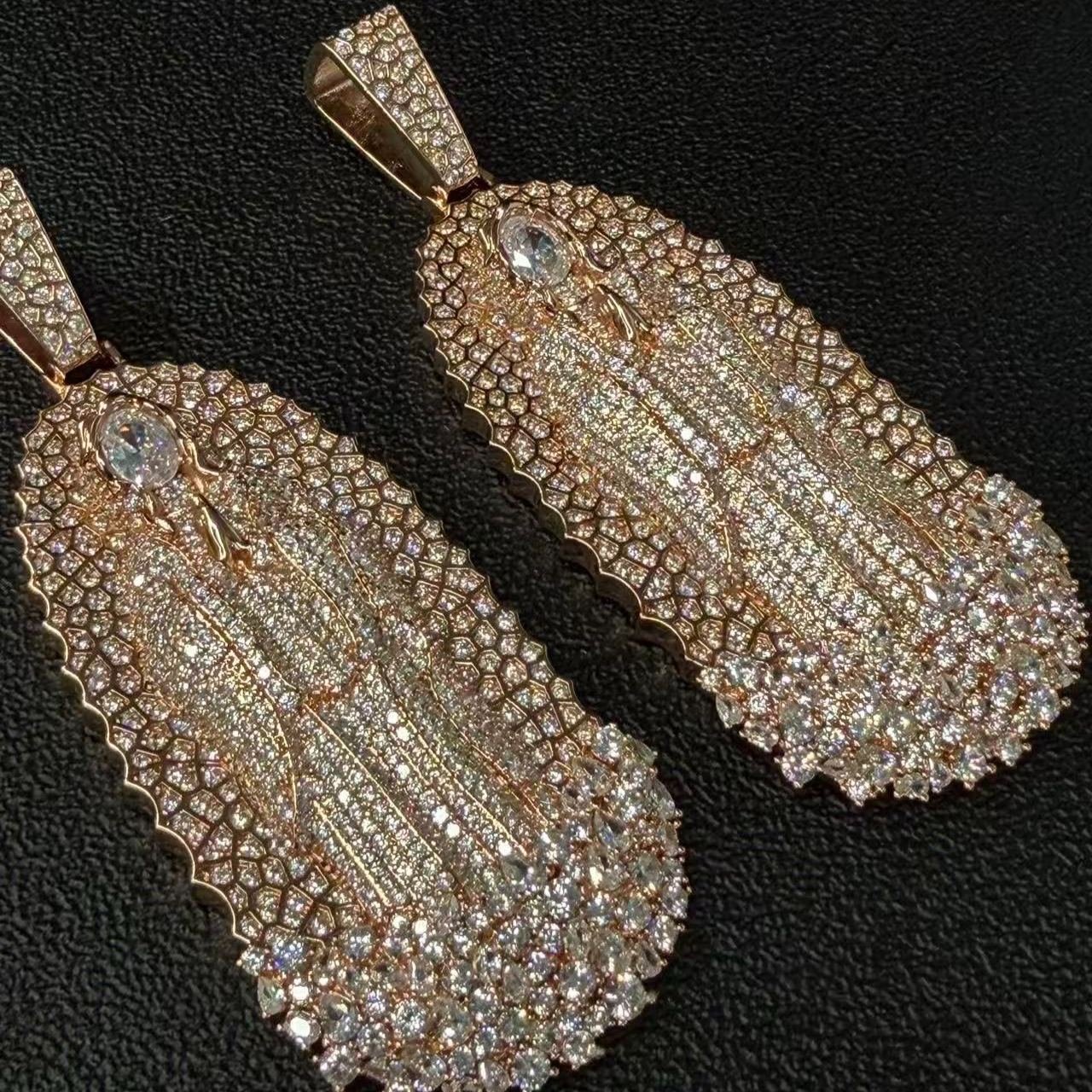S925 Moissanite Virgin Mary Pendant