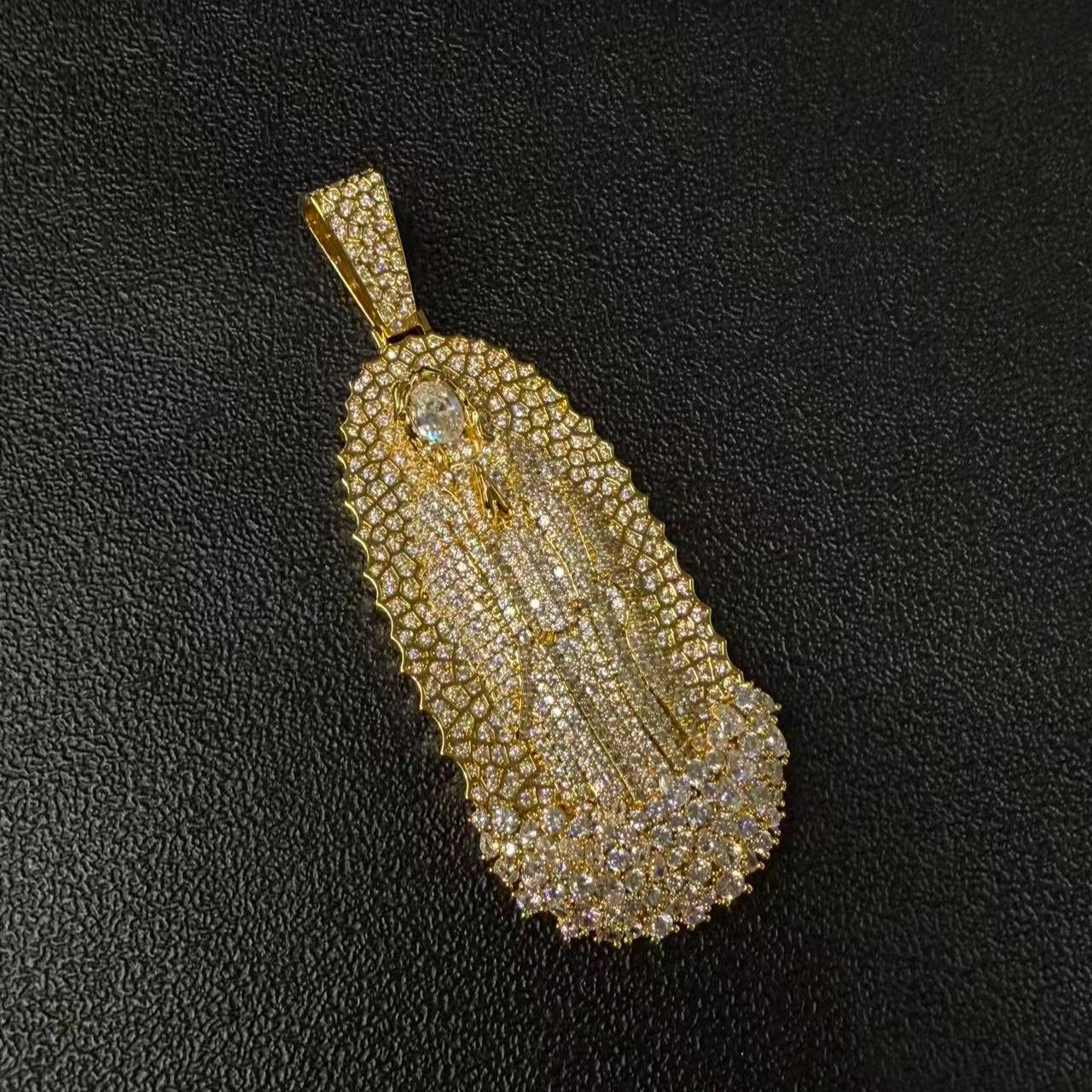S925 Moissanite Virgin Mary Pendant