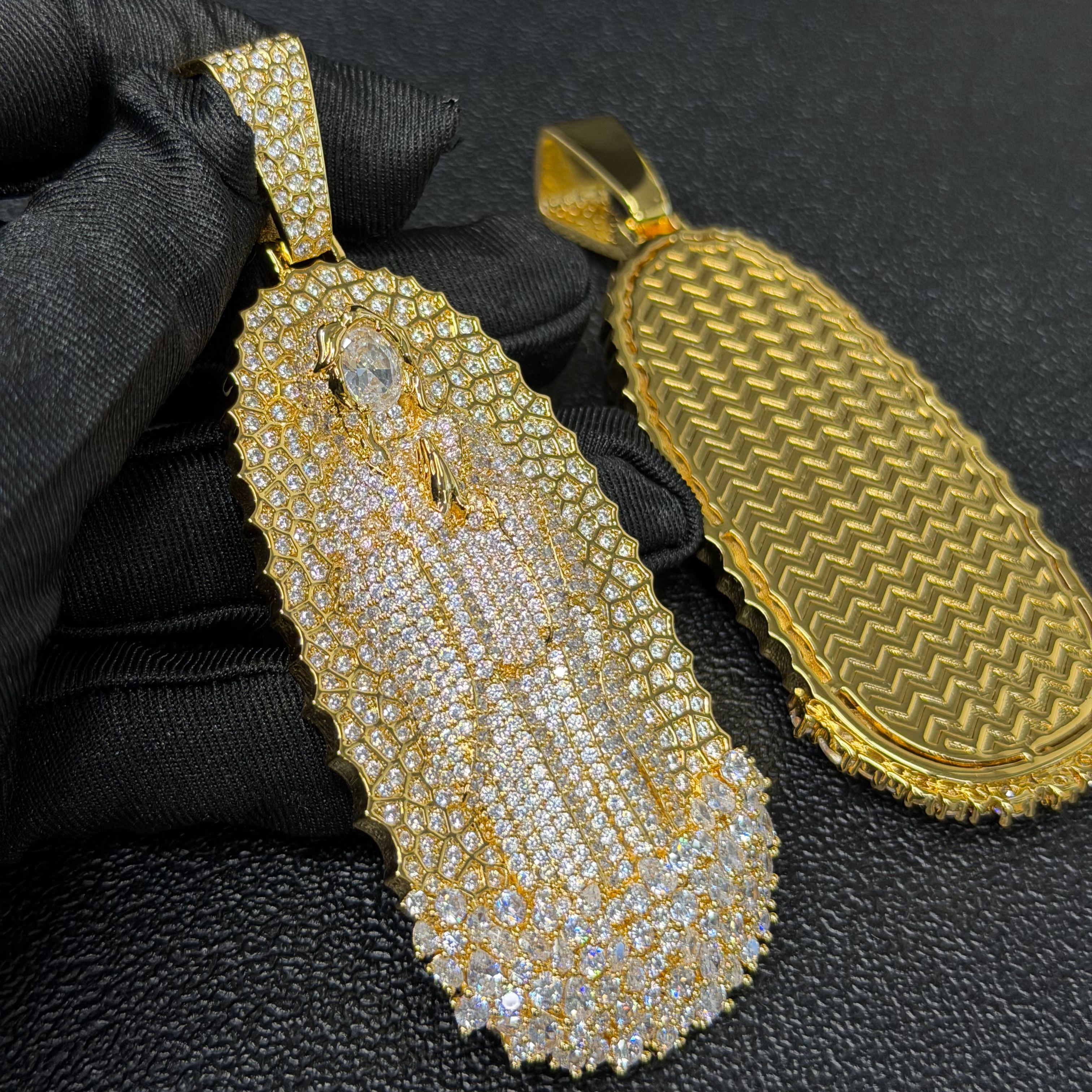 S925 Moissanite Virgin Mary Pendant