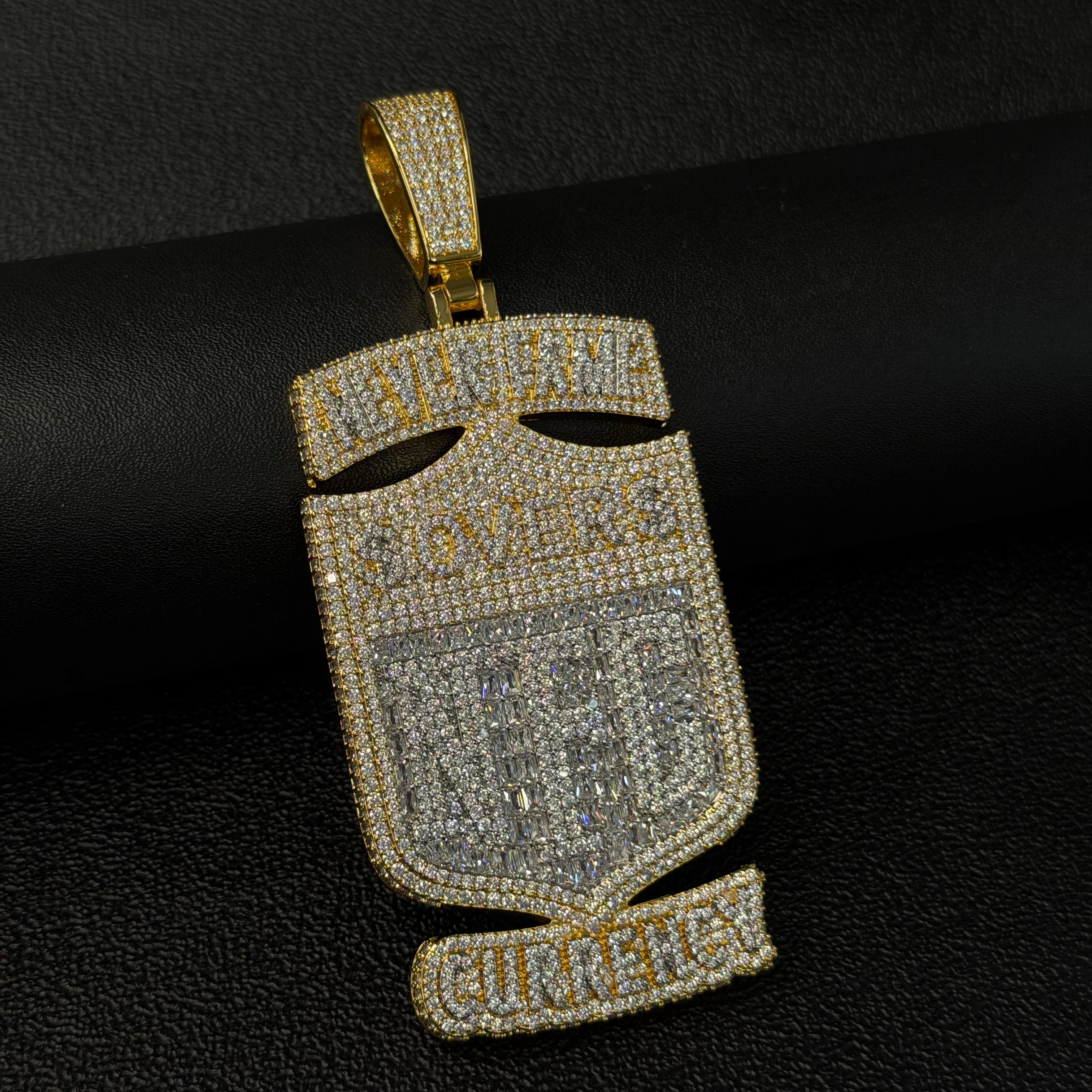 S925 Moissanite NFC Letter Pendant