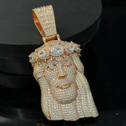 S925 Moissanite Full Diamond Jesus Set