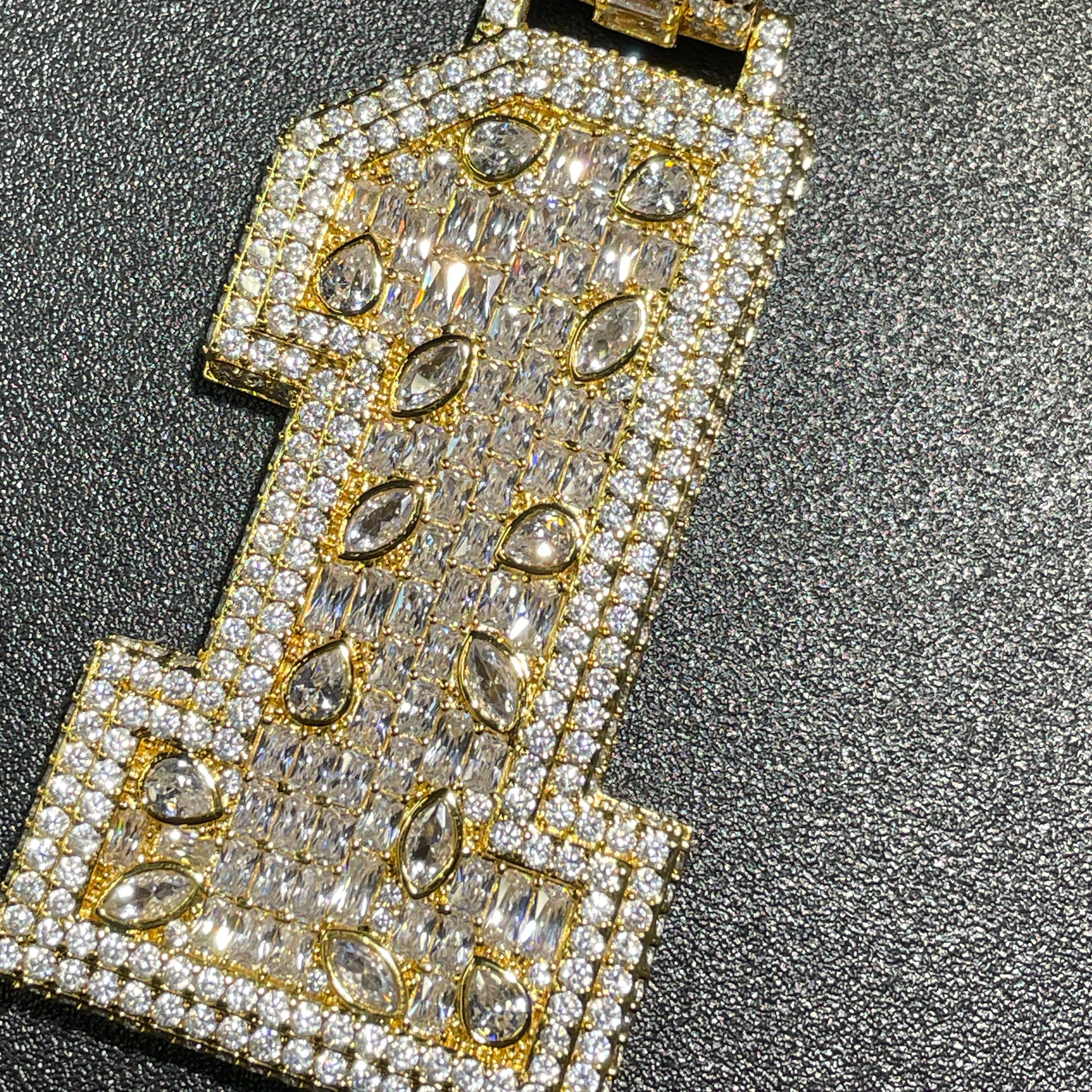 Moissanite Vine Number 1 Pendant