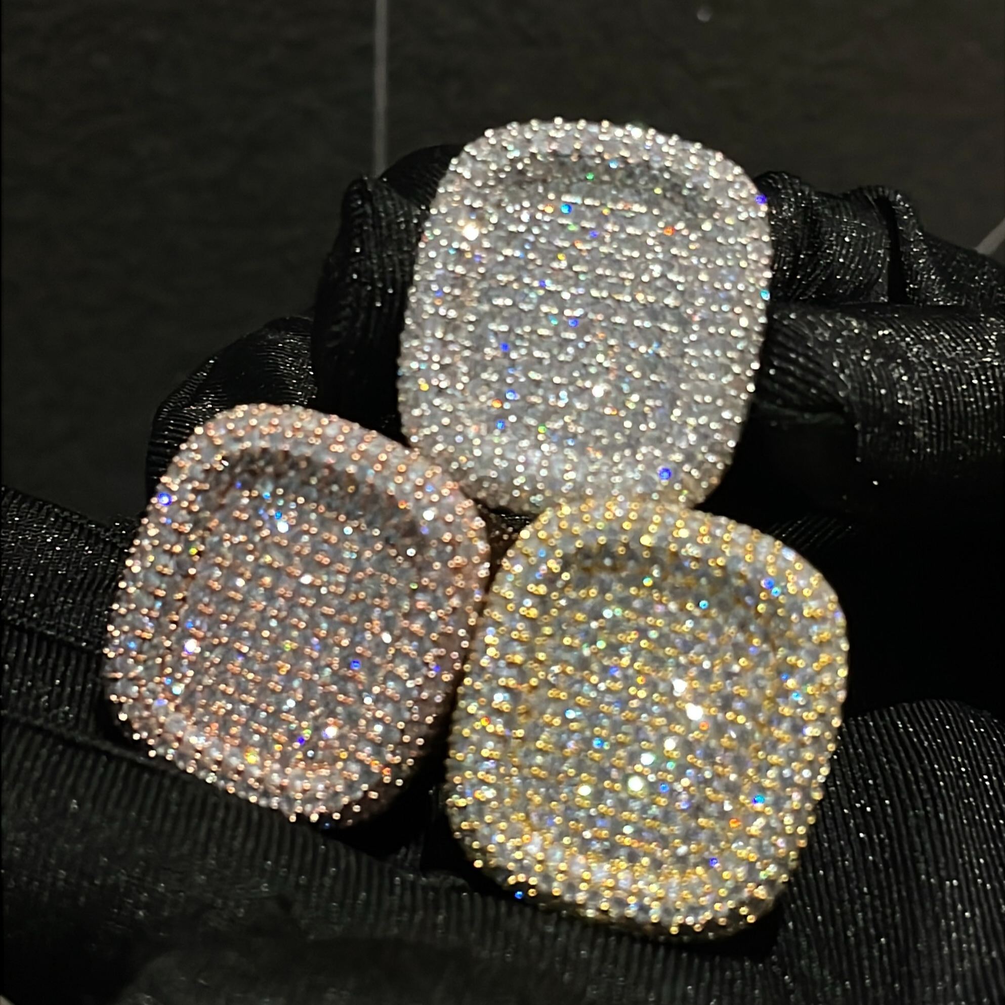 S925 Moissanite Square Full Diamond Ring