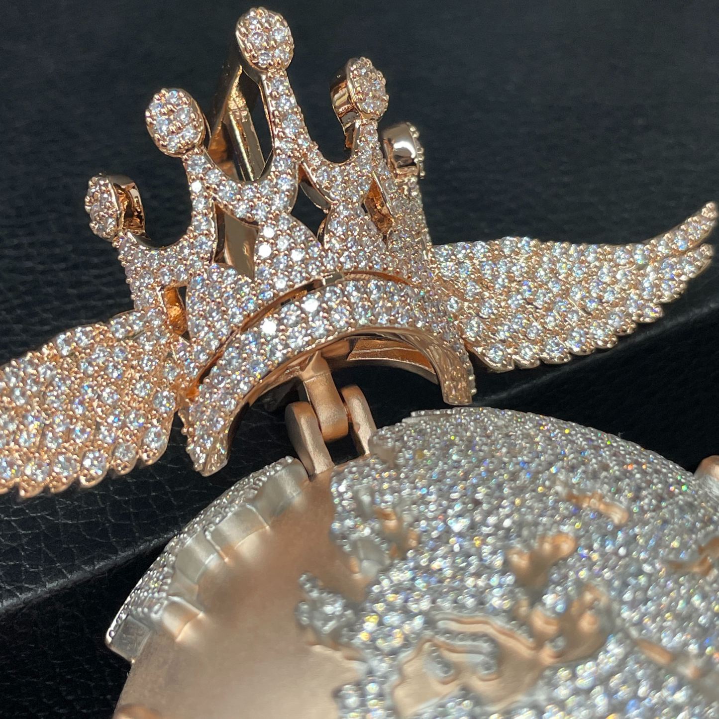 Moissanite Hip Hop Diamond Earth King Pendant
