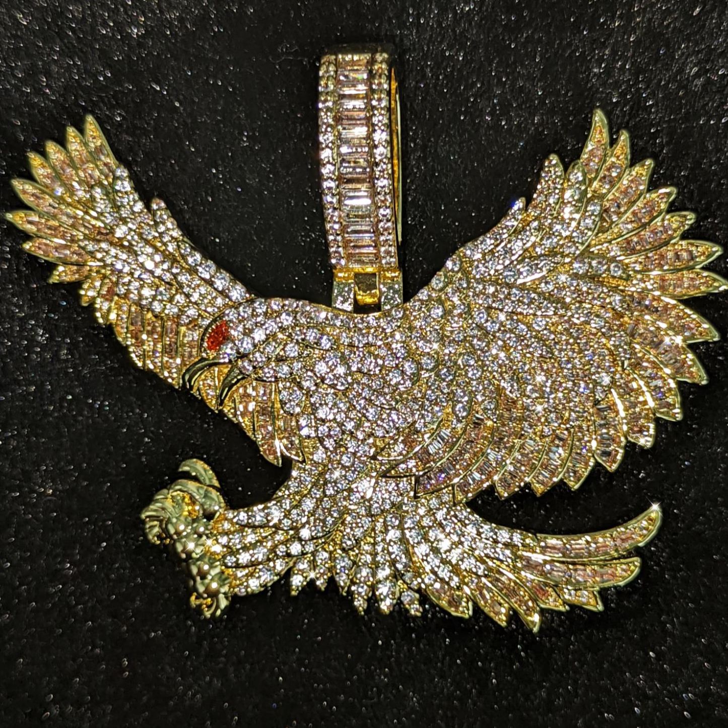Moissanite Eagle Pendant（Goods In Stock)