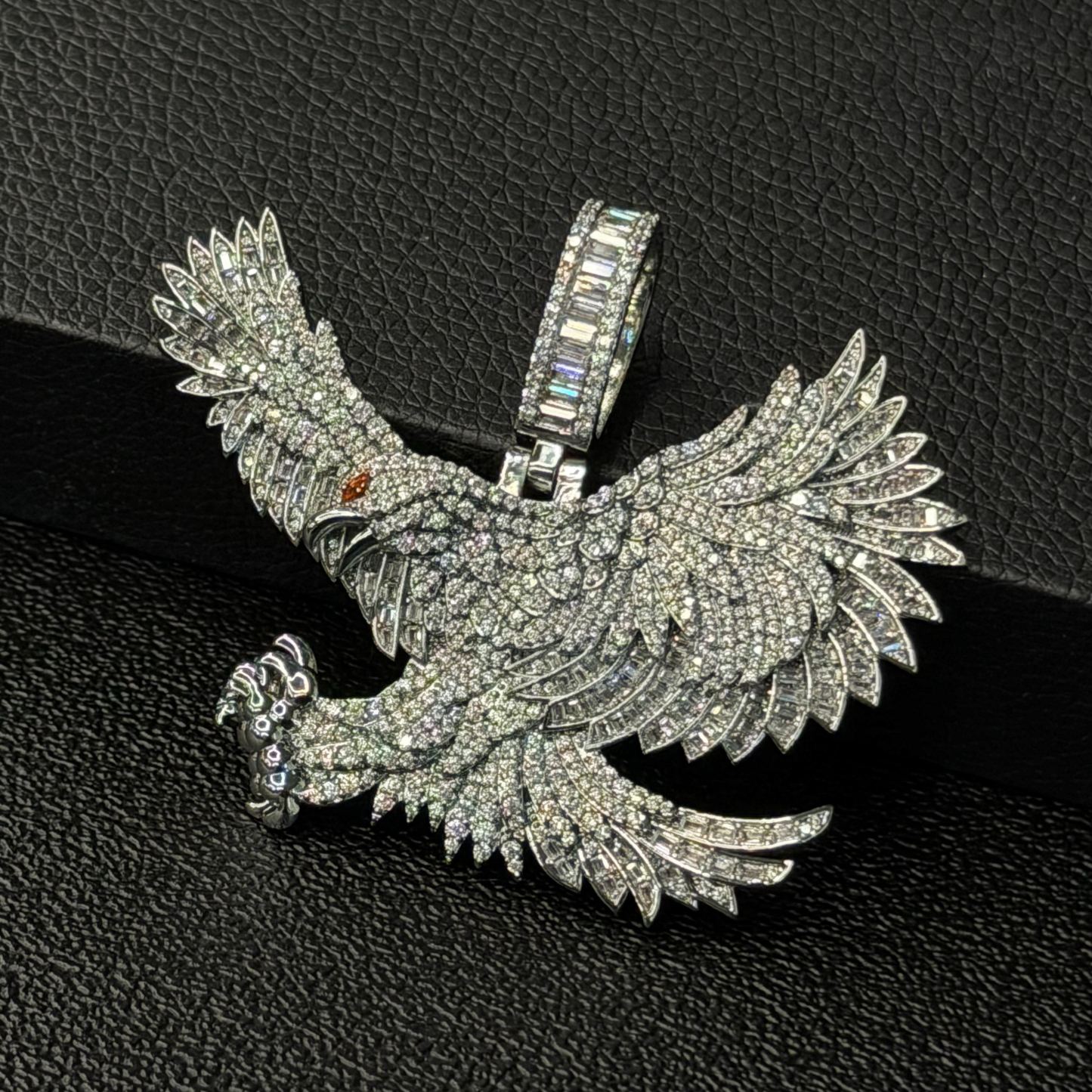 Moissanite Eagle Pendant（Goods In Stock)