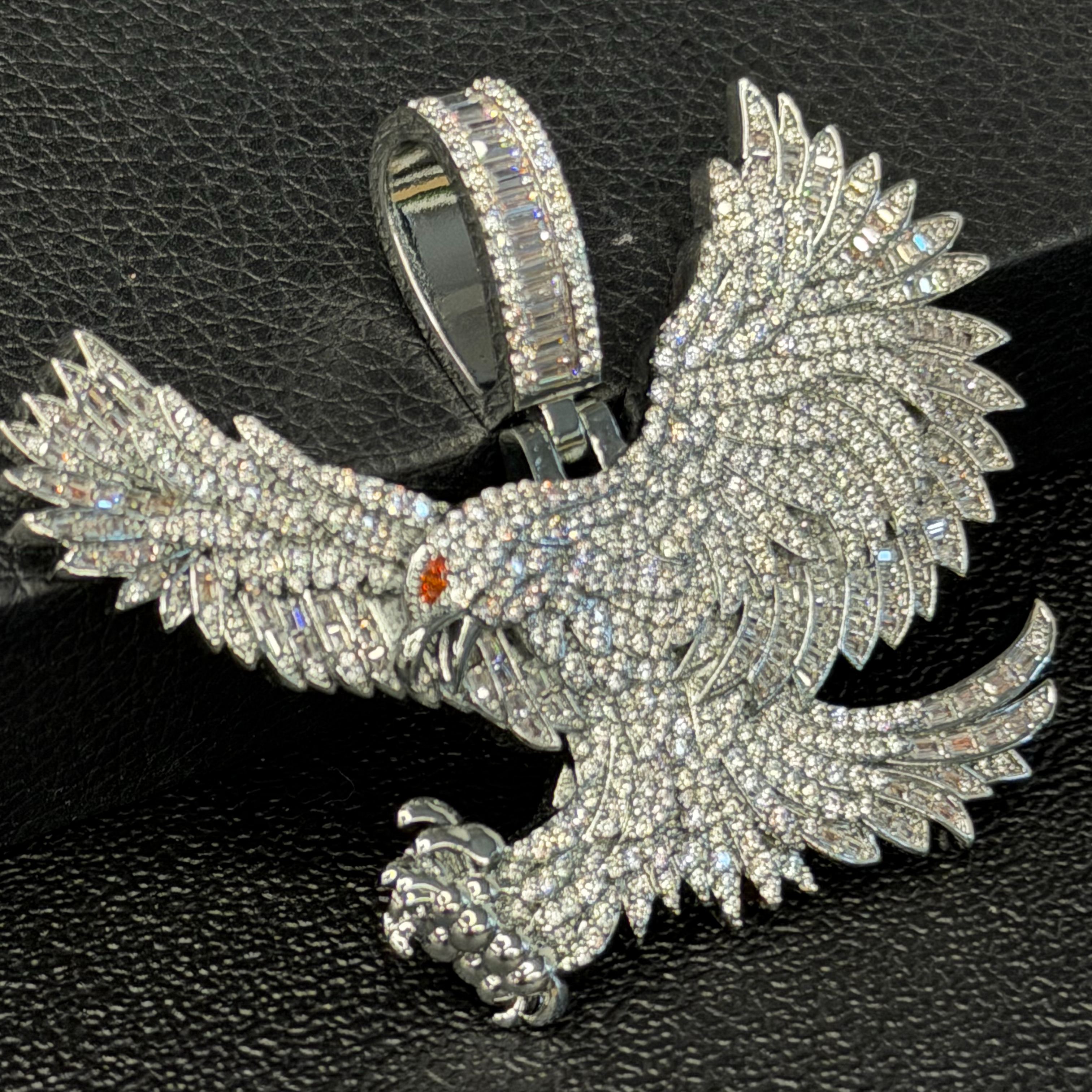 Moissanite Eagle Pendant（Goods In Stock)