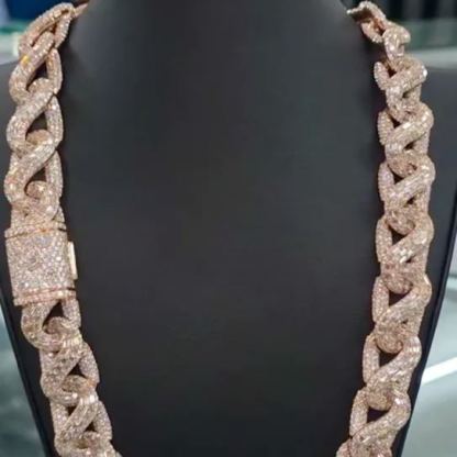VVS-Grade Brilliant-cut Boissanite Fully Iced-Out Hip-Hop Necklace