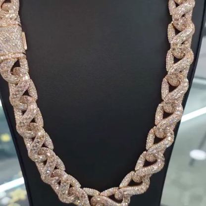 VVS-Grade Brilliant-cut Boissanite Fully Iced-Out Hip-Hop Necklace