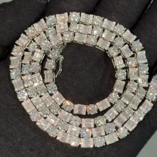 VVS Grade Moissanite Fully Set Hip-Hop Tennis Chain