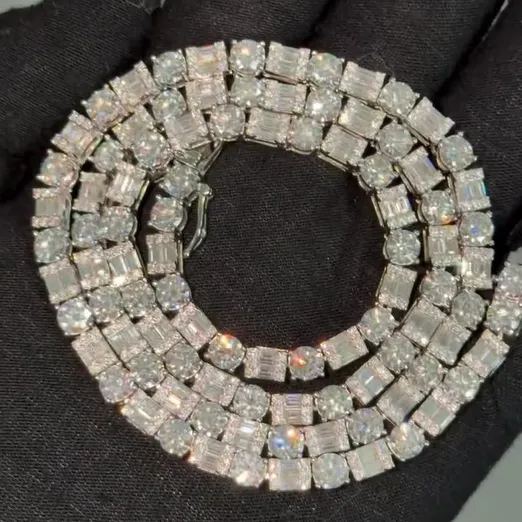 VVS Grade Moissanite Fully Set Hip-Hop Tennis Chain