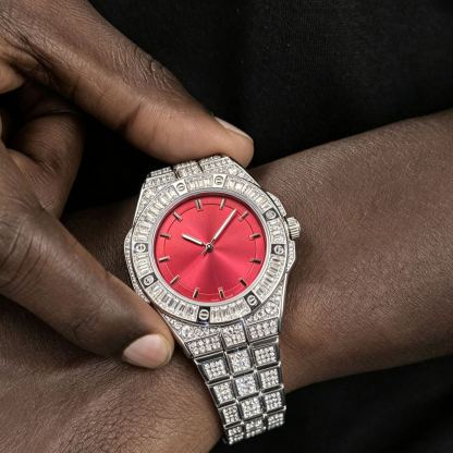 Stylish Fully Paved Moissanite Watch