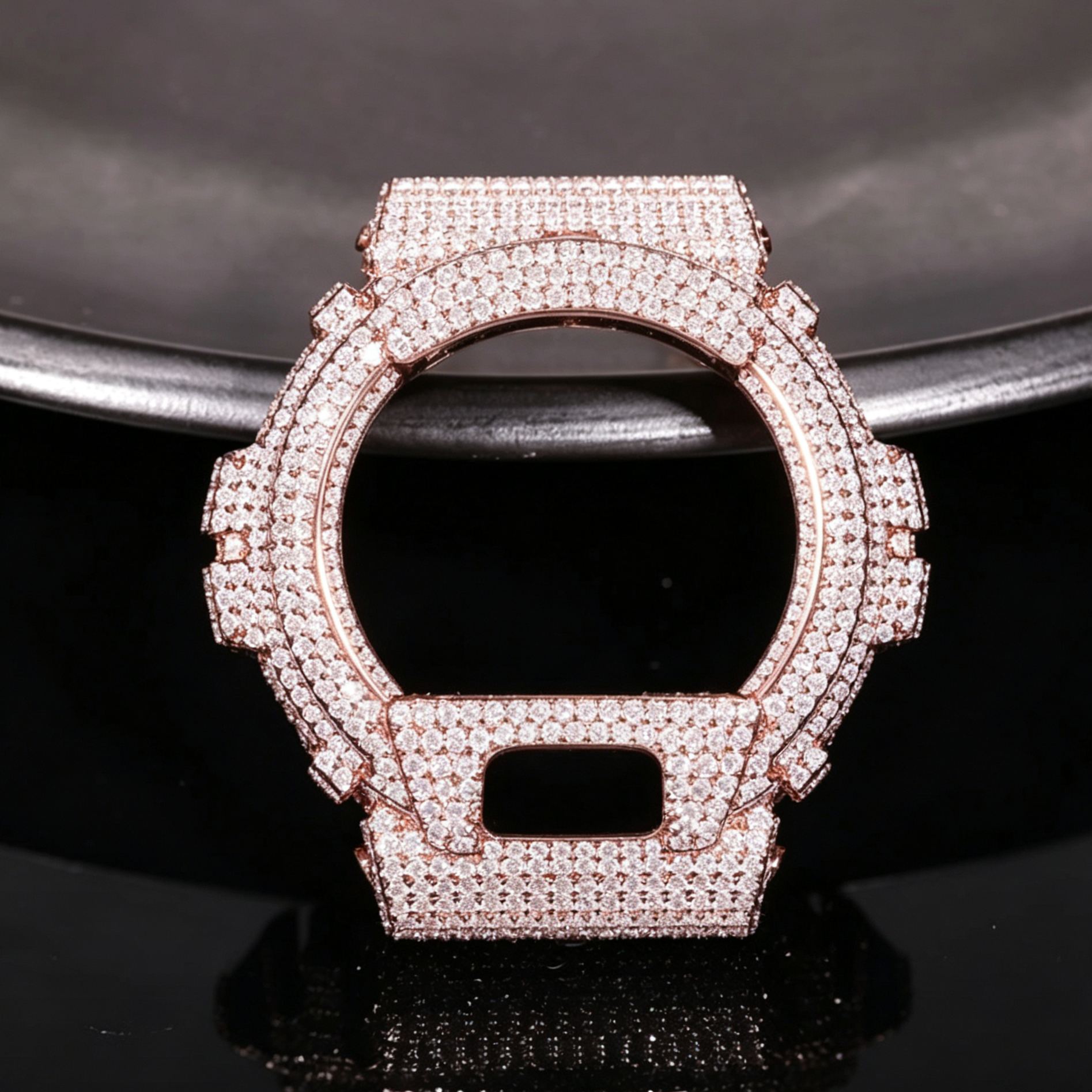 DW-6900 Moissanite Iced Out Watch Bezel