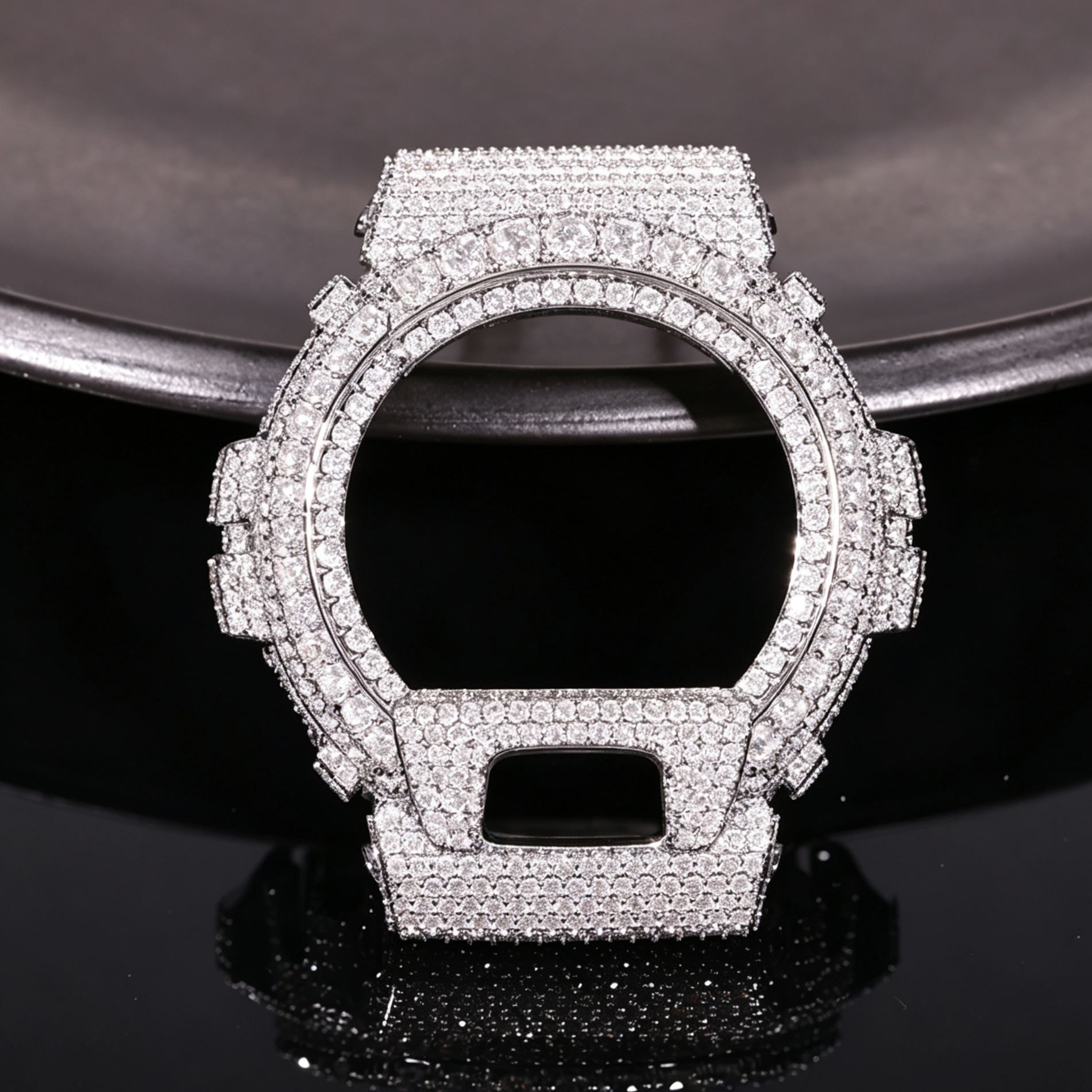 DW-6900 Moissanite Iced Out Watch Bezel