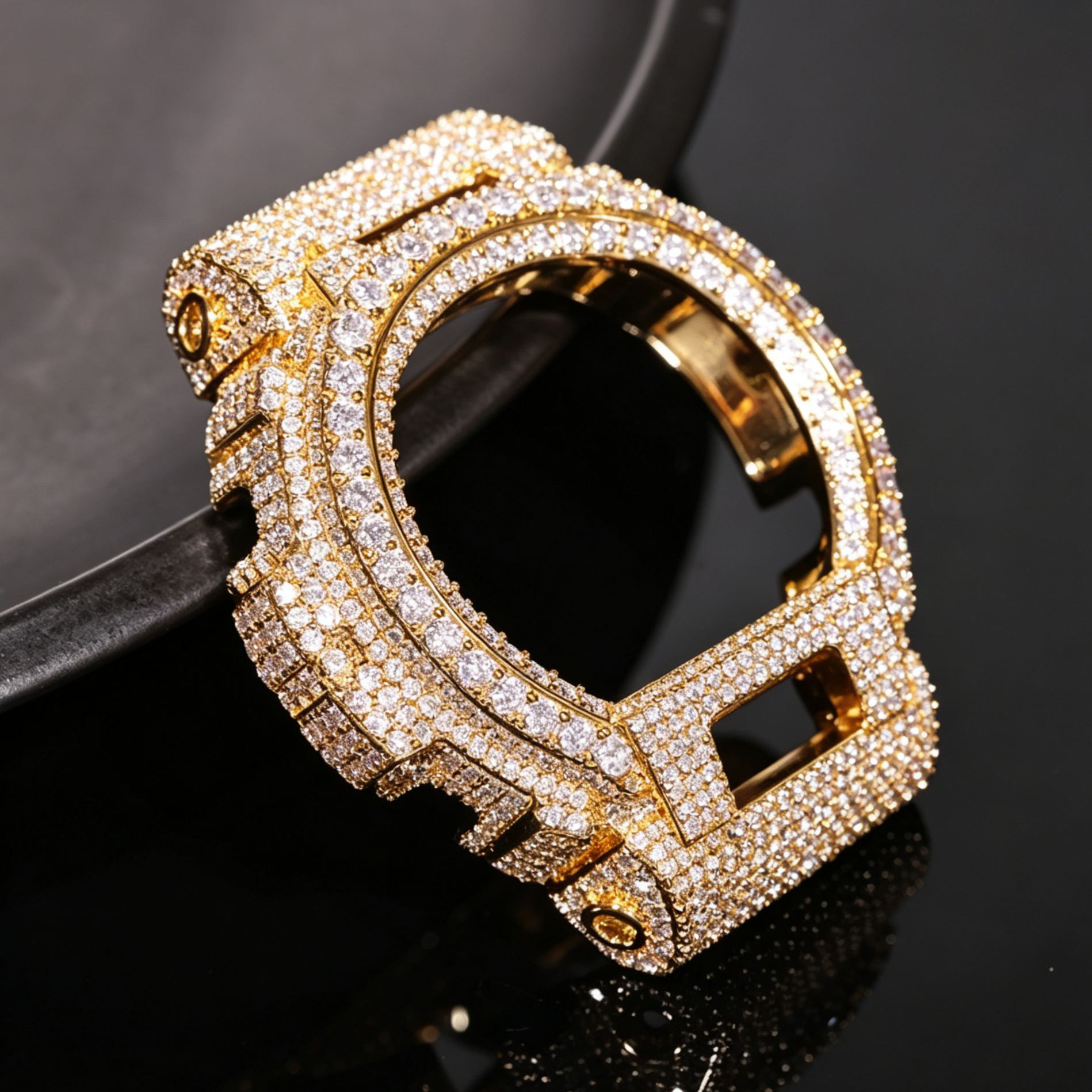 DW-6900 Moissanite Iced Out Watch Bezel