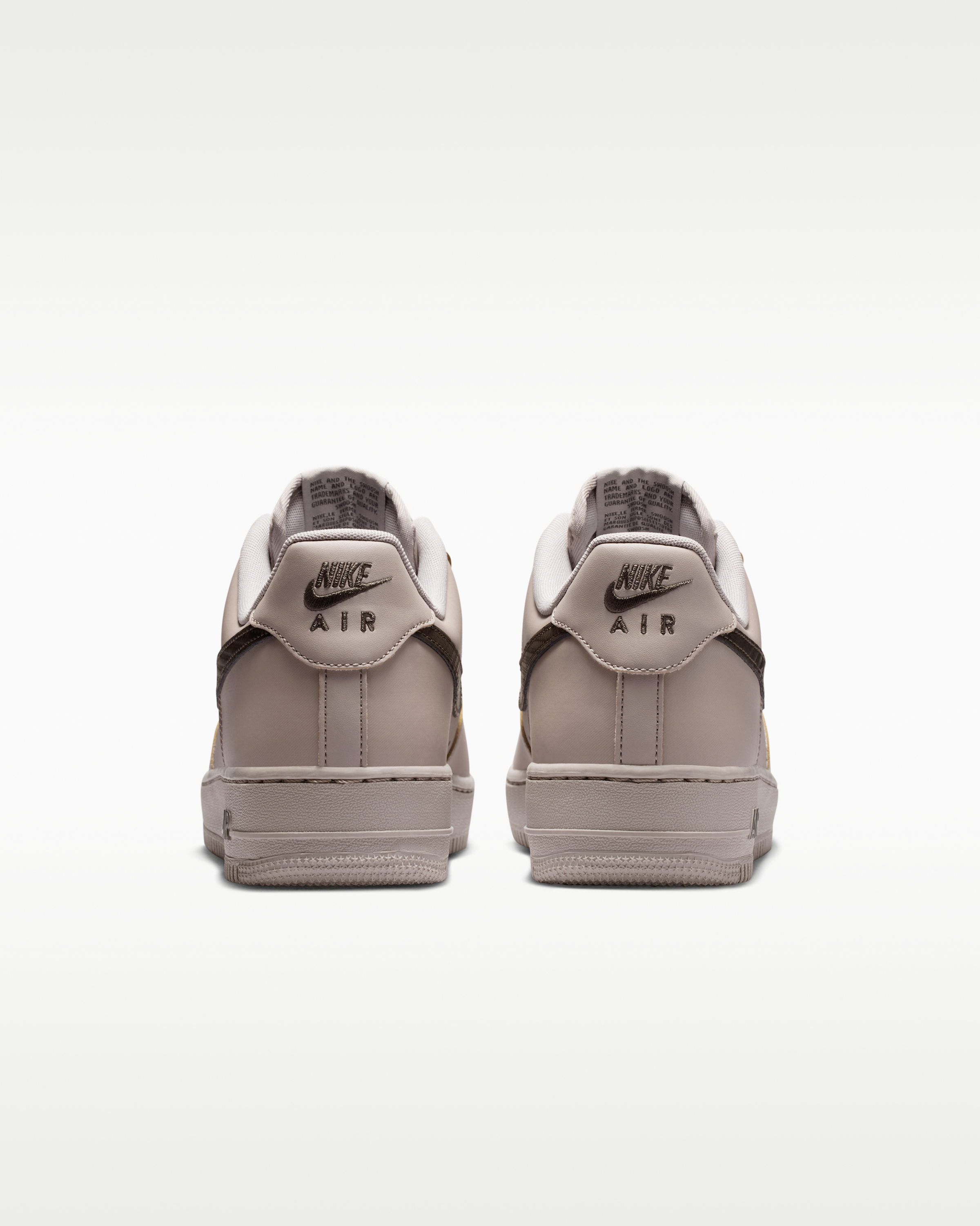 Nike Air Force 1 '07 Men's Shoes - College Grey/Newsprint - View 6