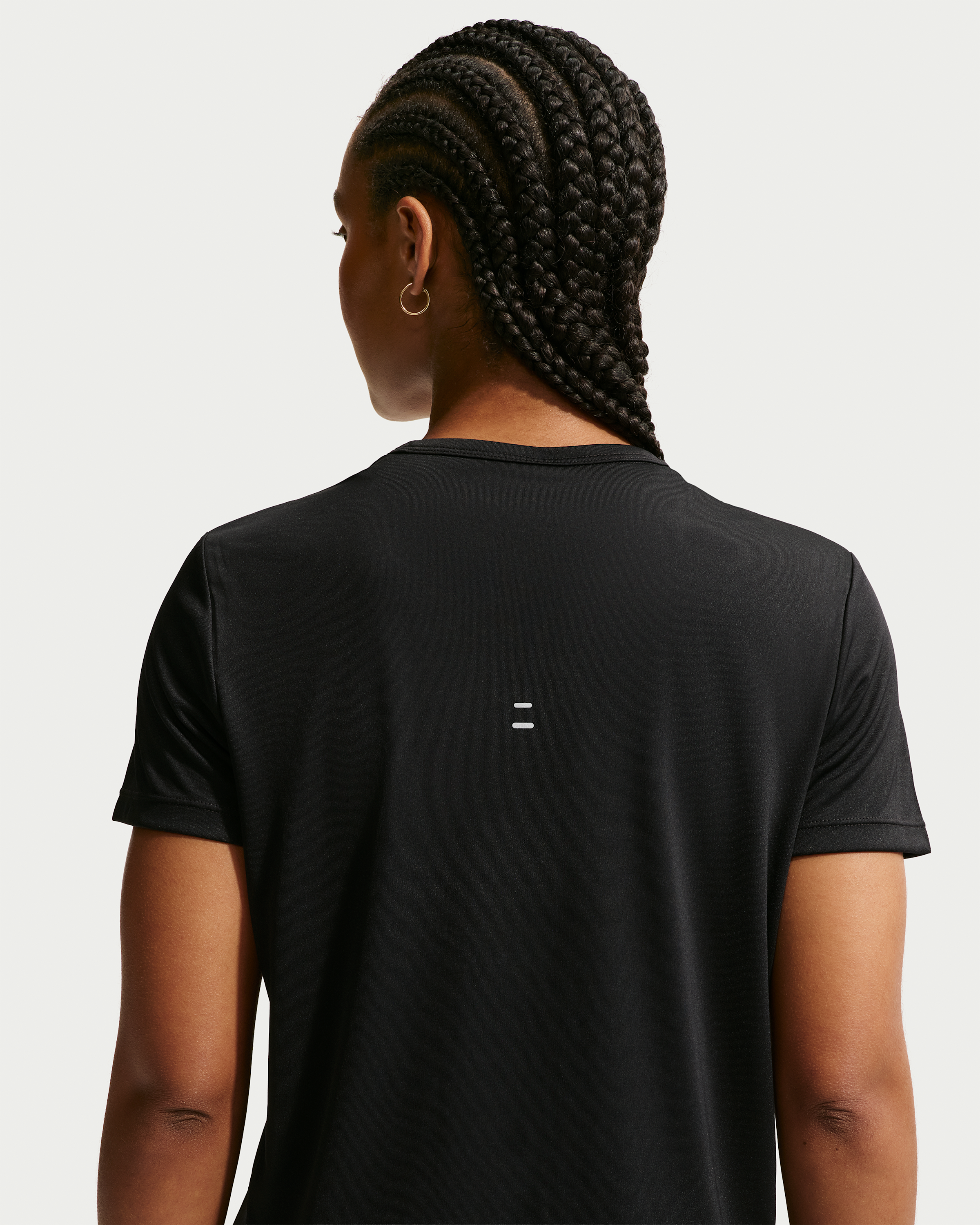 Nike Tempo Women's Dri-FIT Short-Sleeve Running Top - Black - View 2