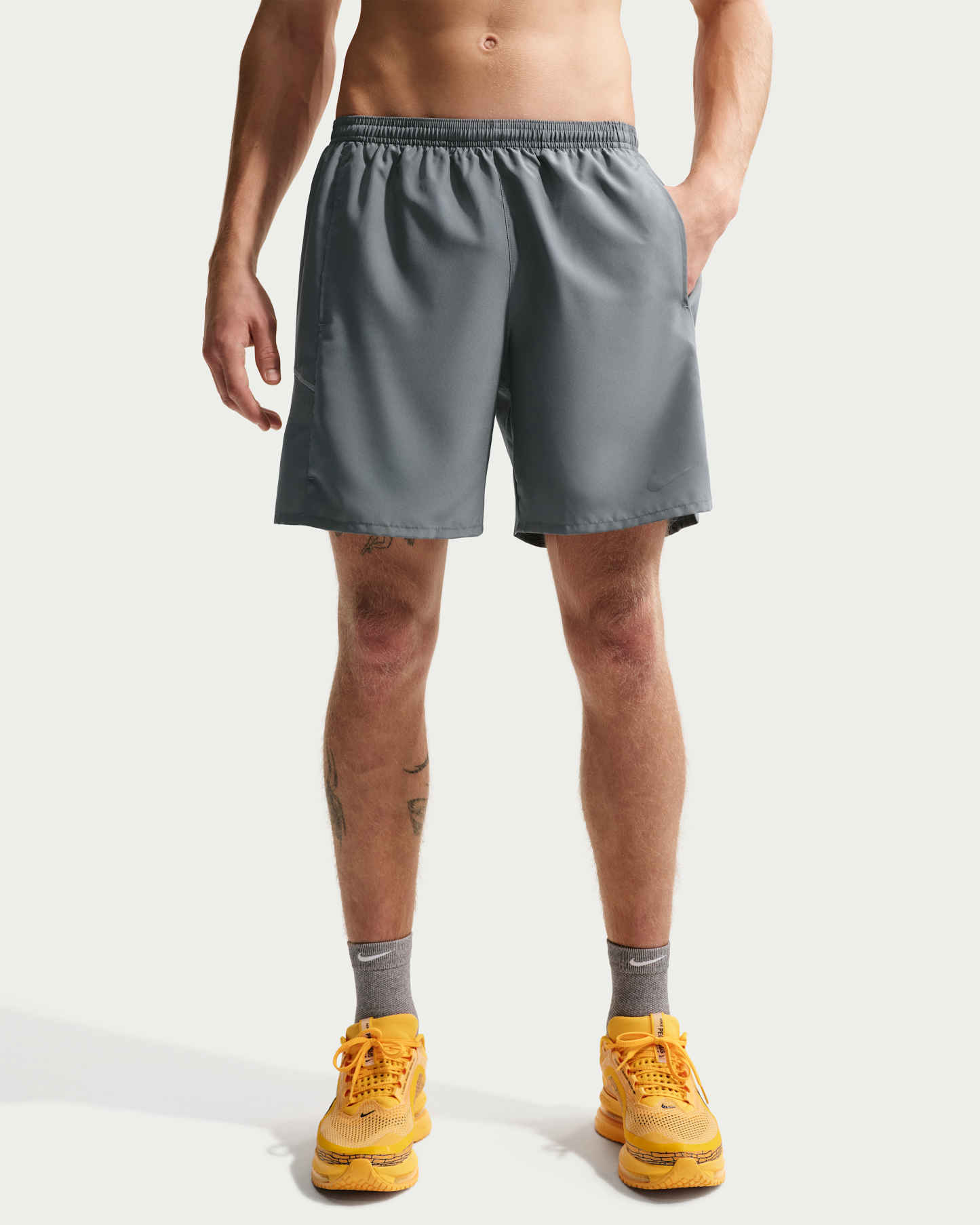 Nike Miler Men's Dri-FIT 18cm (approx.) Brief-Lined Running Shorts - Smoke Grey/Smoke Grey - View 2