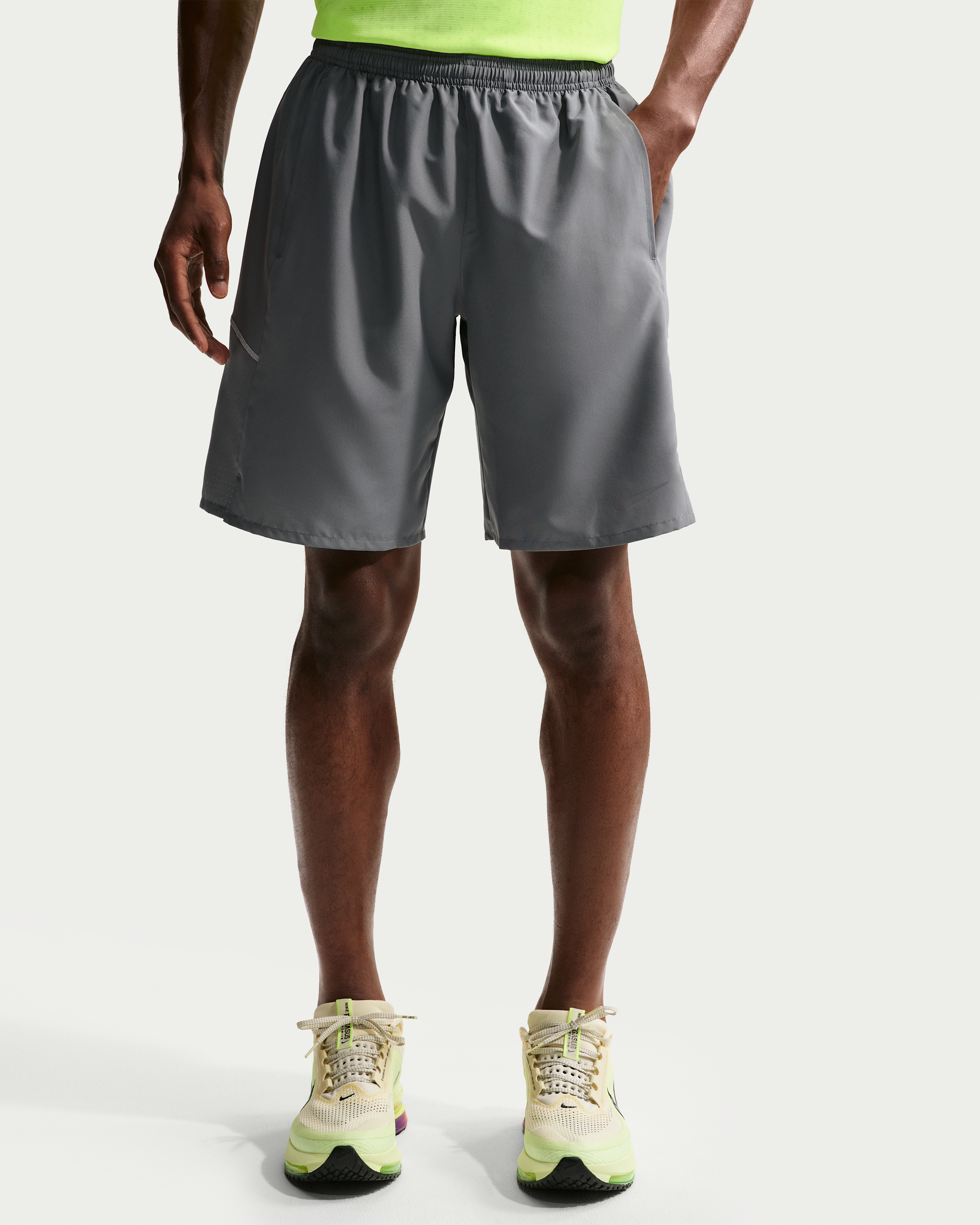 Nike Miler Men's Dri-FIT 23cm (approx.) Unlined Running Shorts - Smoke Grey/Smoke Grey - View 2