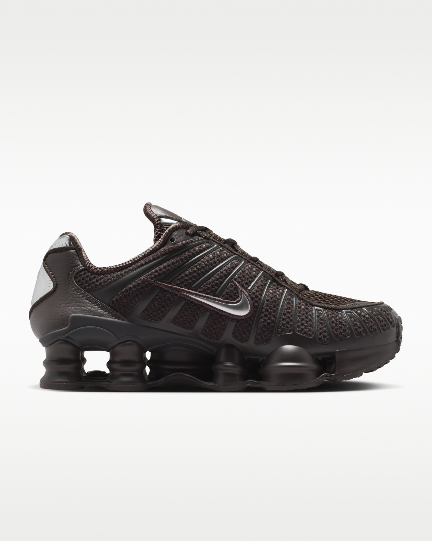 Nike Shox TL Women's Shoes - Velvet Brown/Metallic Silver - View 3