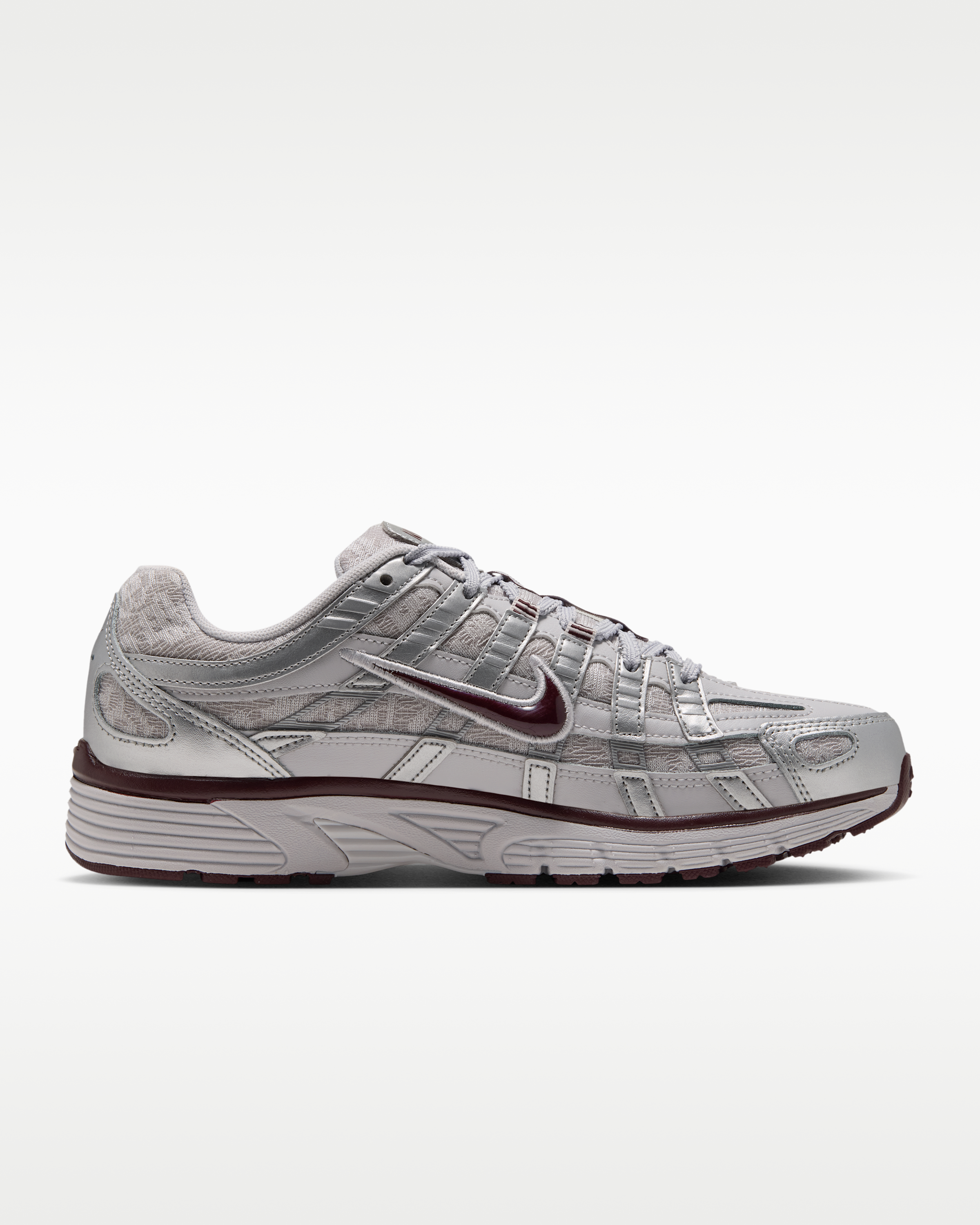 Nike P-6000 Women's Shoes - Vast Grey/Metallic Silver/Burgundy Crush - View 3