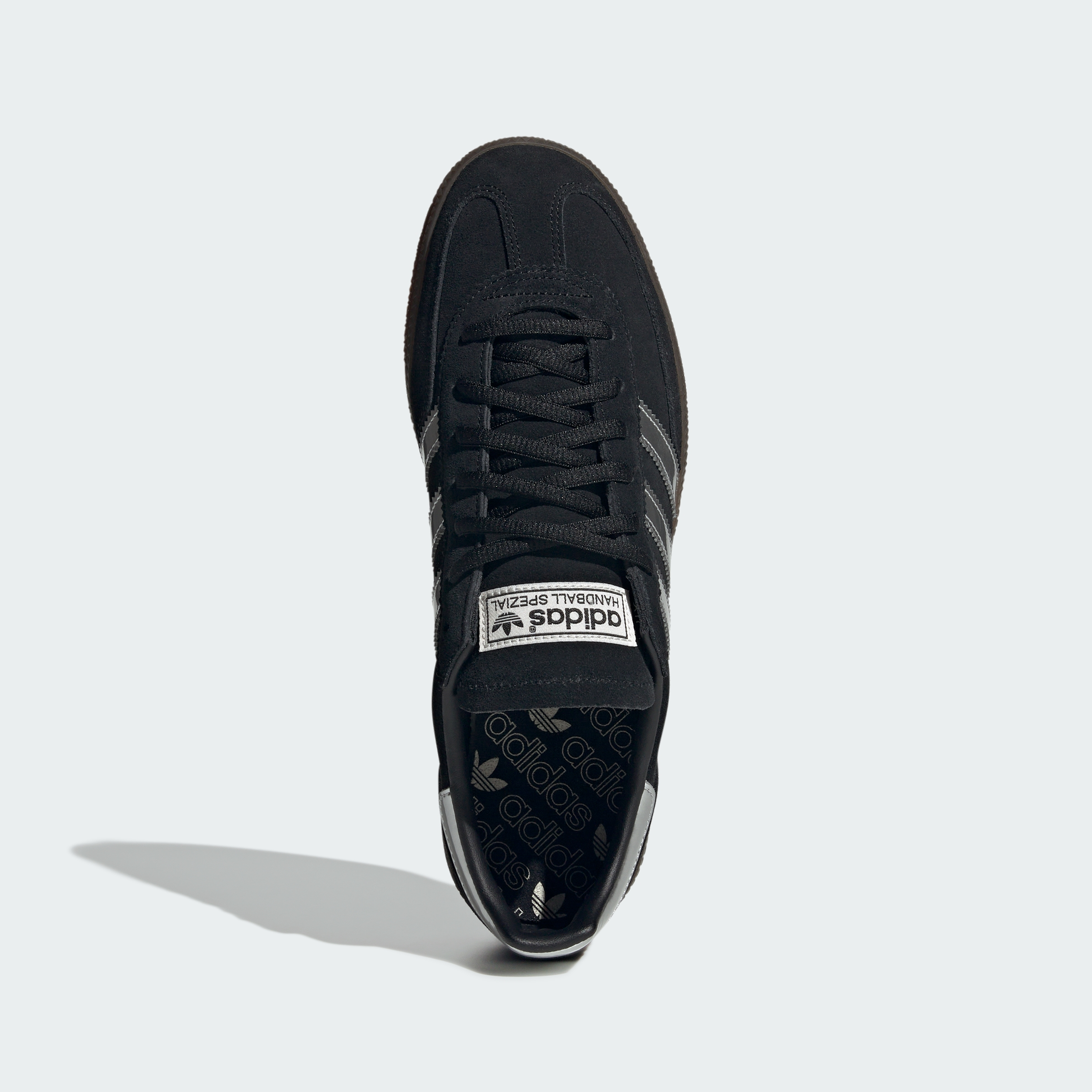 adidas Handball Spezial Shoes - Core Black / Silver Metallic / Gum - View 3