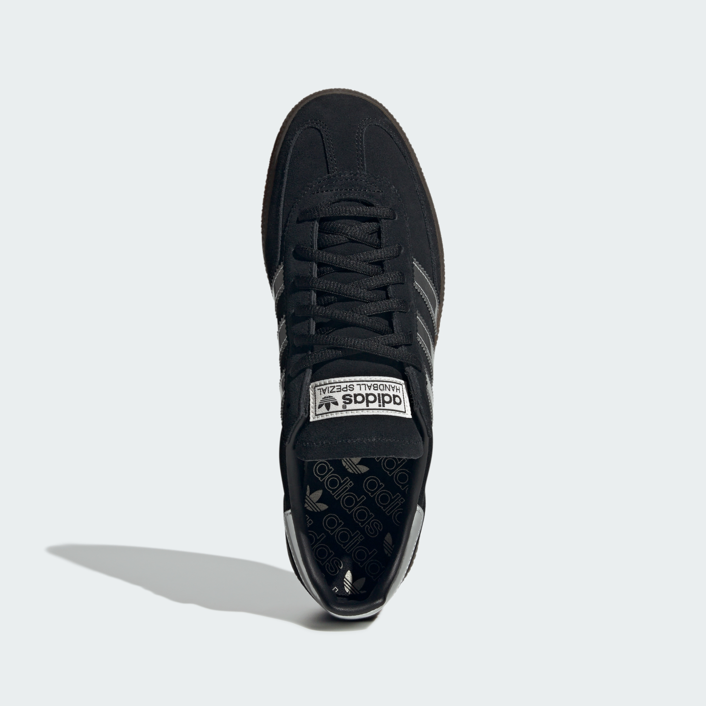 adidas Handball Spezial Shoes - Core Black / Silver Metallic / Gum - View 3