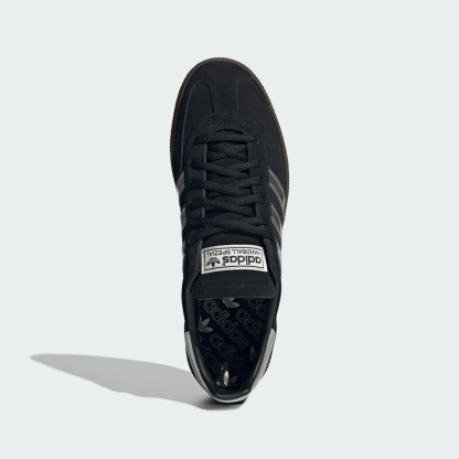 adidas Handball Spezial Shoes - Core Black / Silver Metallic / Gum - View 3