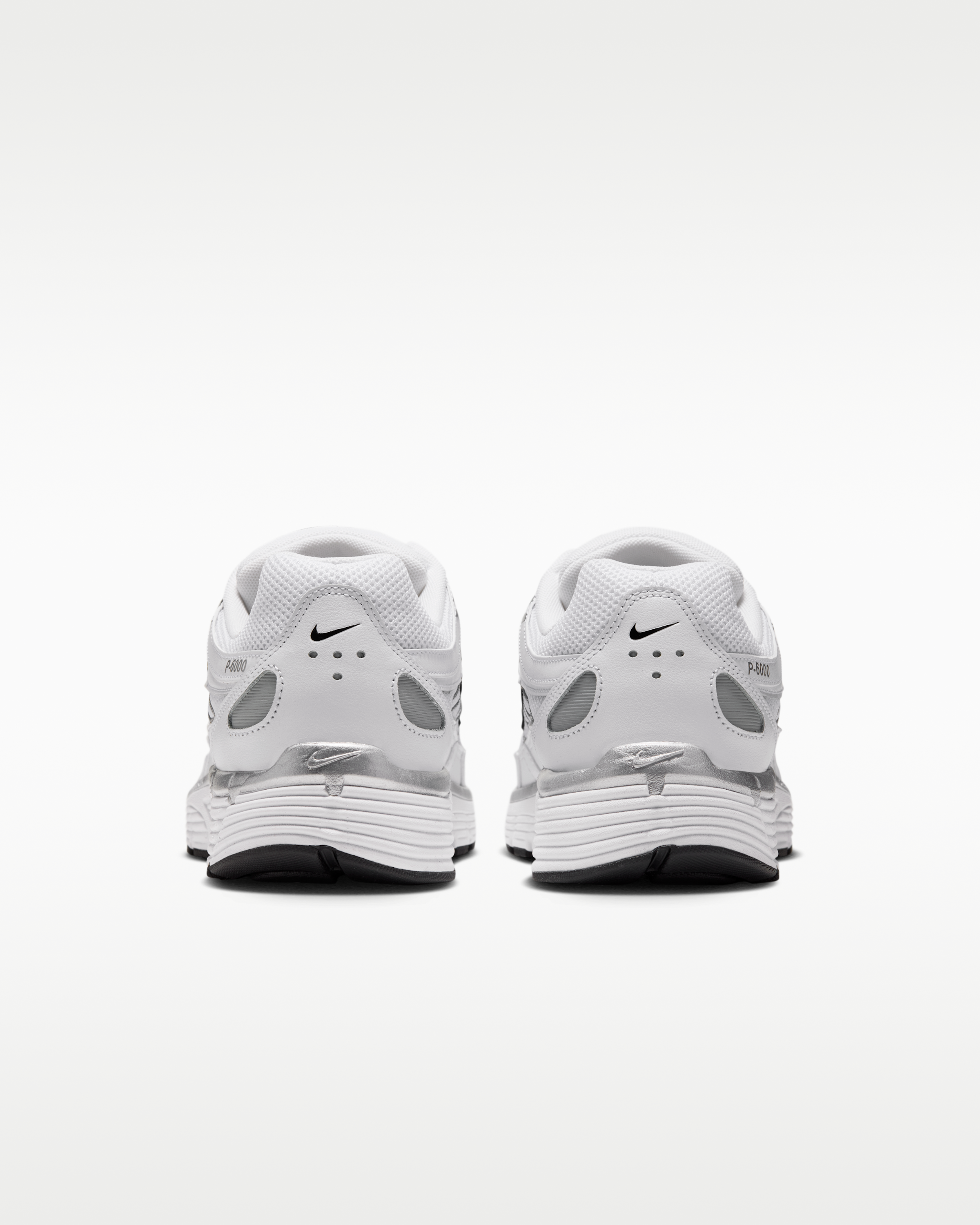 Nike P-6000 Shoes - White/Black/Metallic Silver - View 6