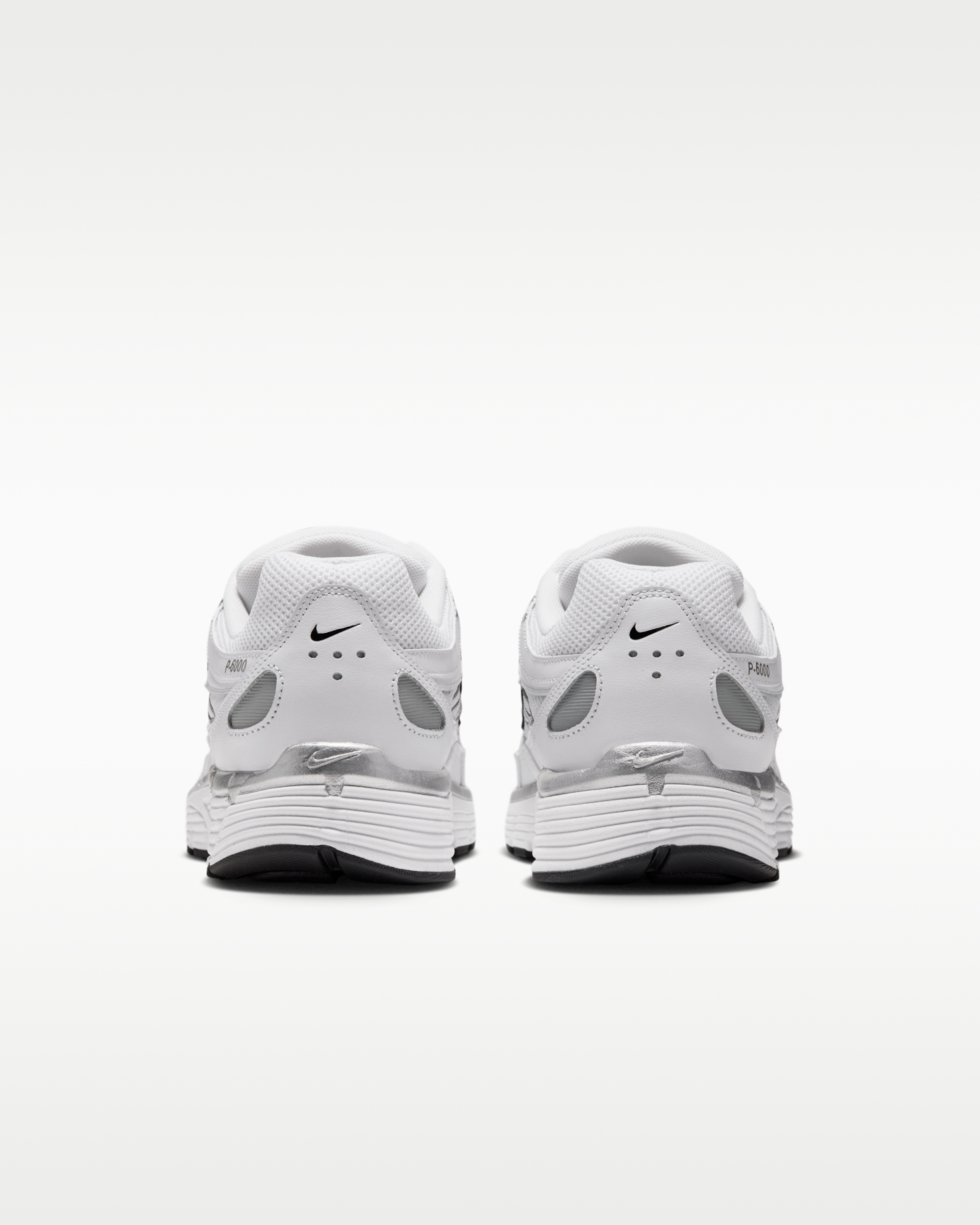 Nike P-6000 Shoes - White/Black/Metallic Silver - View 6