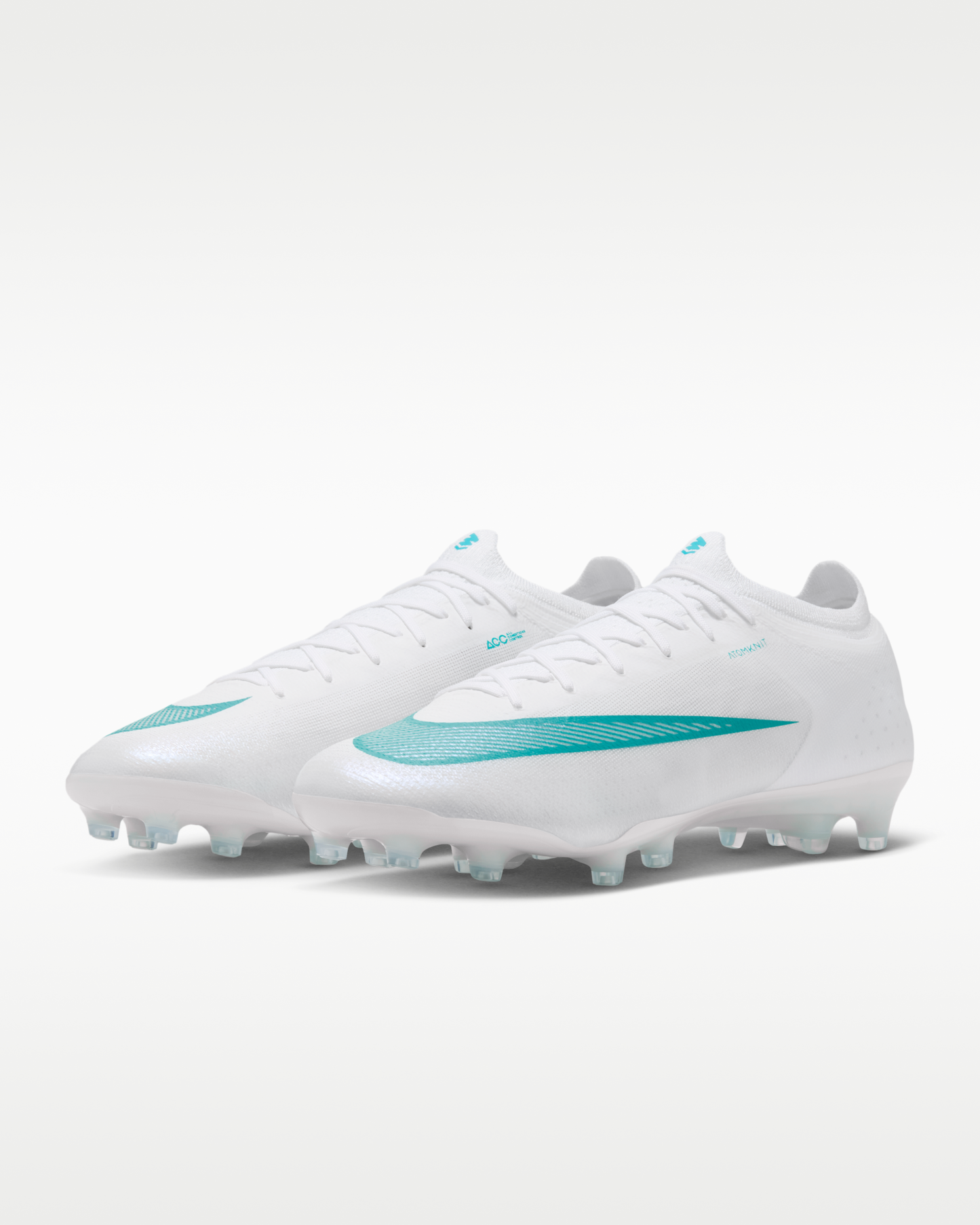 Nike Mercurial Vapor 17 Elite Artificial-Grass Low-Top Football Boots - White/Dusty Cactus - View 5