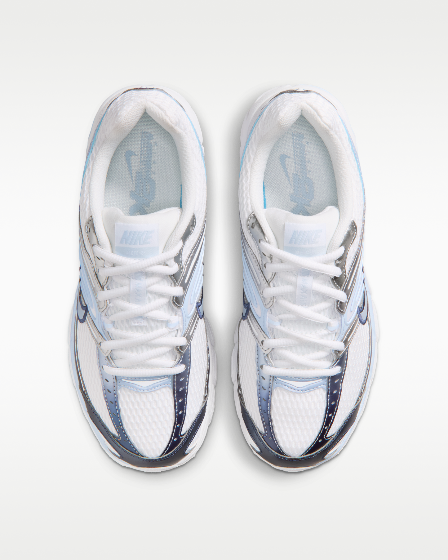 Nike Air Max Moto 2K Women's Shoes - White/Metallic Silver/Midnight Navy/Hydrogen Blue - View 4