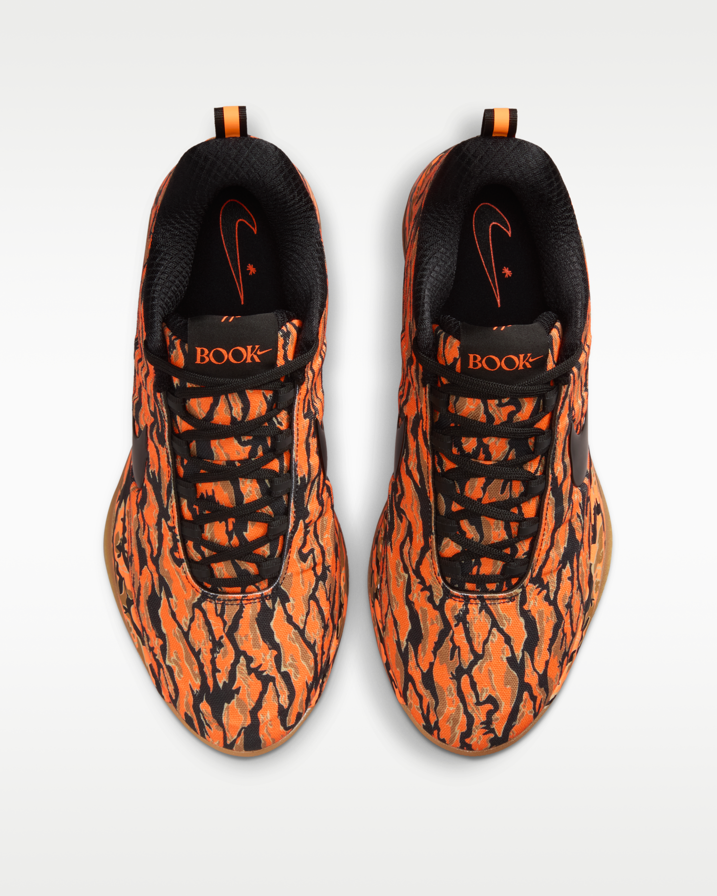 Book 2 "Tiger Camo" Basketball Shoes - Black/Total Orange/Flax/Black - View 4