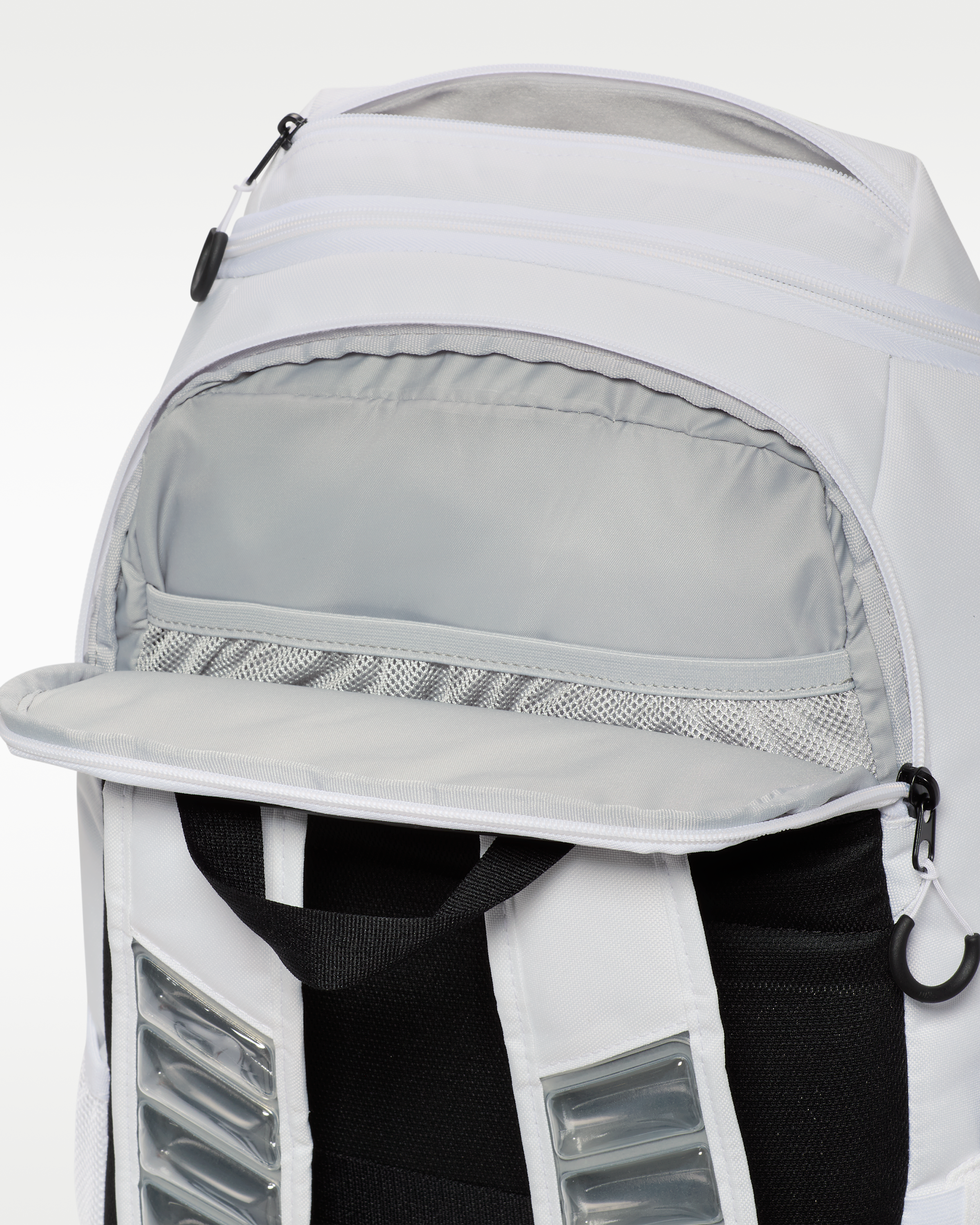 Nike Varsity Elite Backpack (32L) - White/Black/Metallic Gold - View 6