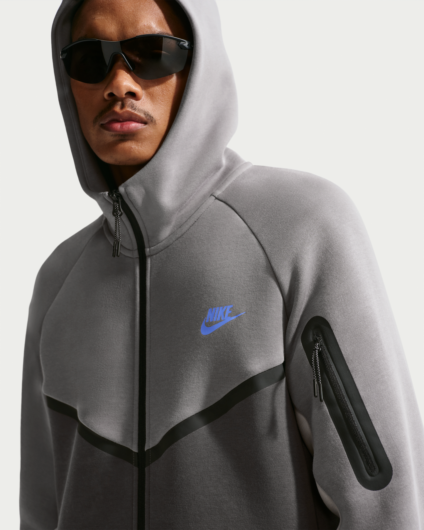 Nike Tech Men's Fleece Windrunner Full-Zip Jacket - Pencil Point/Medium Ash/College Grey/Sapphire - View 3