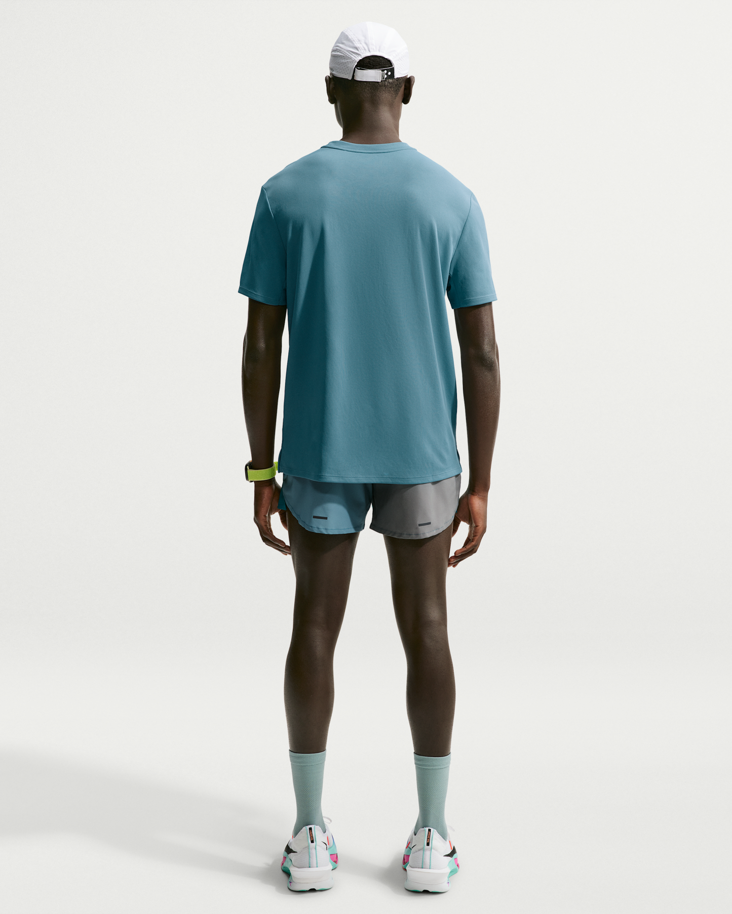 Nike Miler Men's Dri-FIT Short-Sleeve Running Top - Smoky Blue - View 5