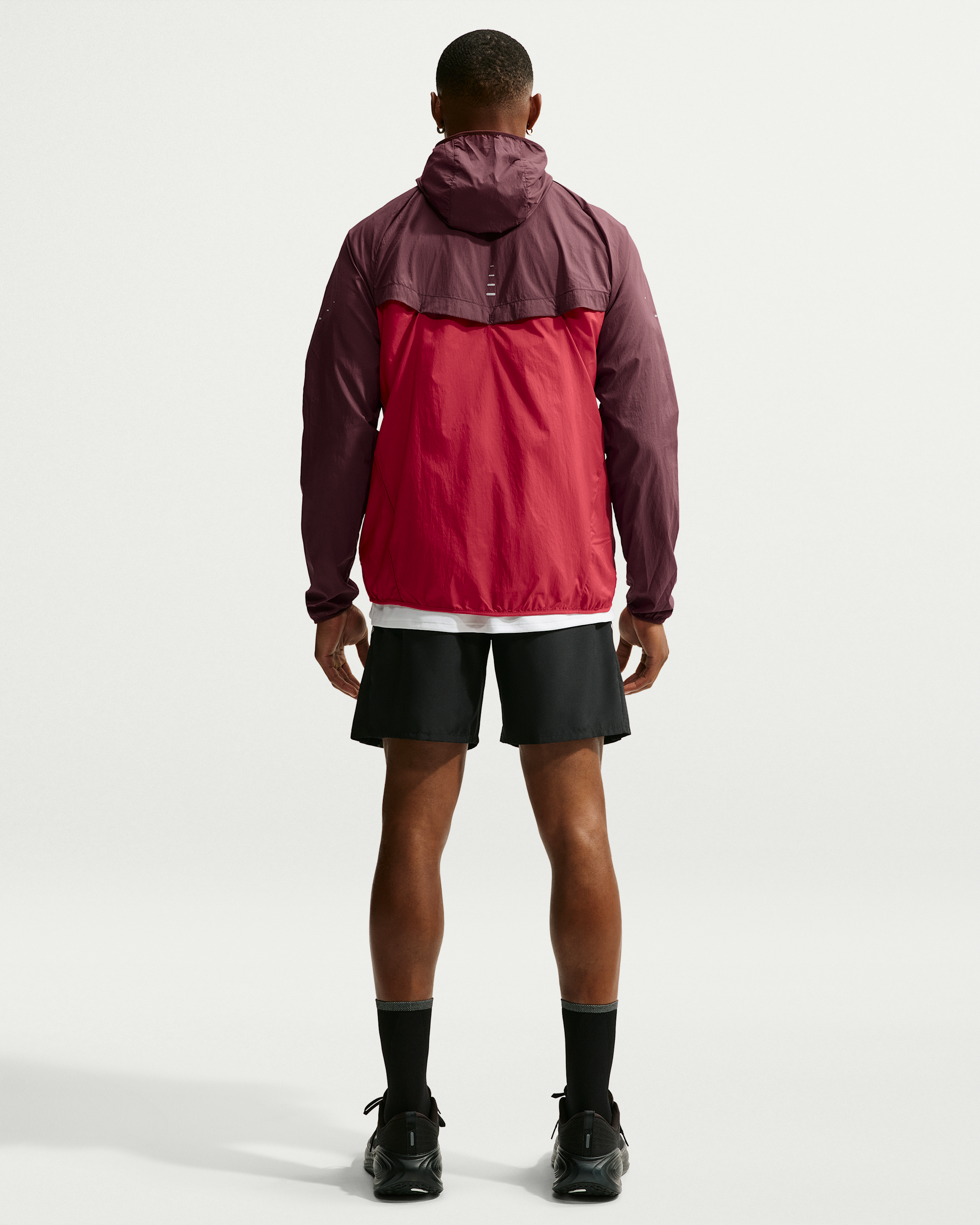 Nike Stride Men's Repel UV Running Jacket - Mystic Dates/Tough Red - View 5