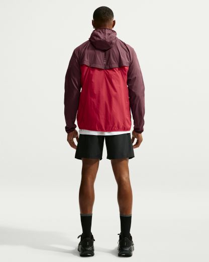 Nike Stride Men's Repel UV Running Jacket - Mystic Dates/Tough Red - View 5