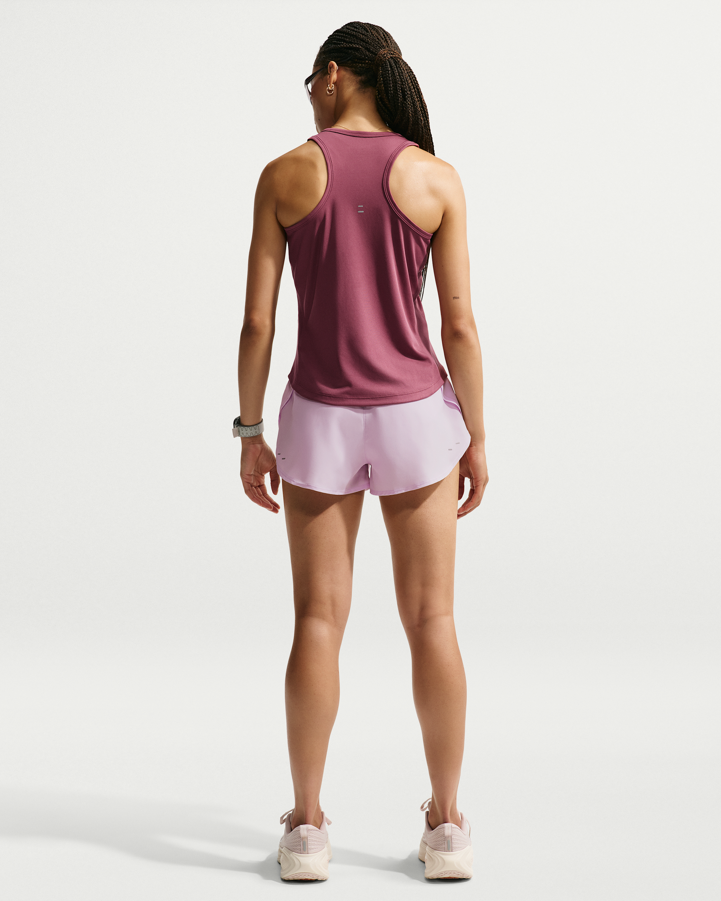 Nike Tempo Women's Dri-FIT Running Tank Top - Pink Smoke - View 5