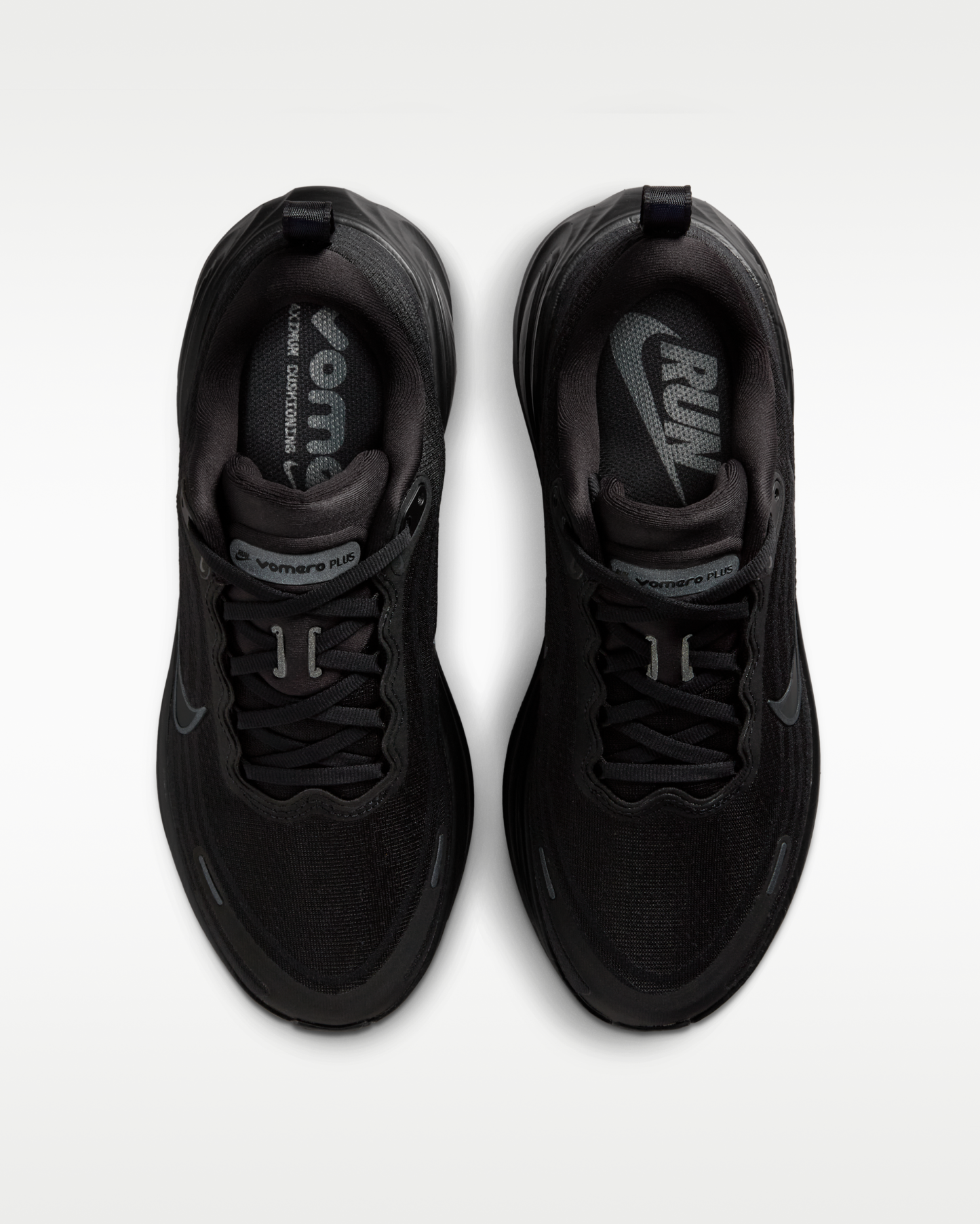 Nike Vomero Plus Women's Road Running Shoes - Black/Metallic Dark Grey/Cool Grey/Dark Smoke Grey - View 4