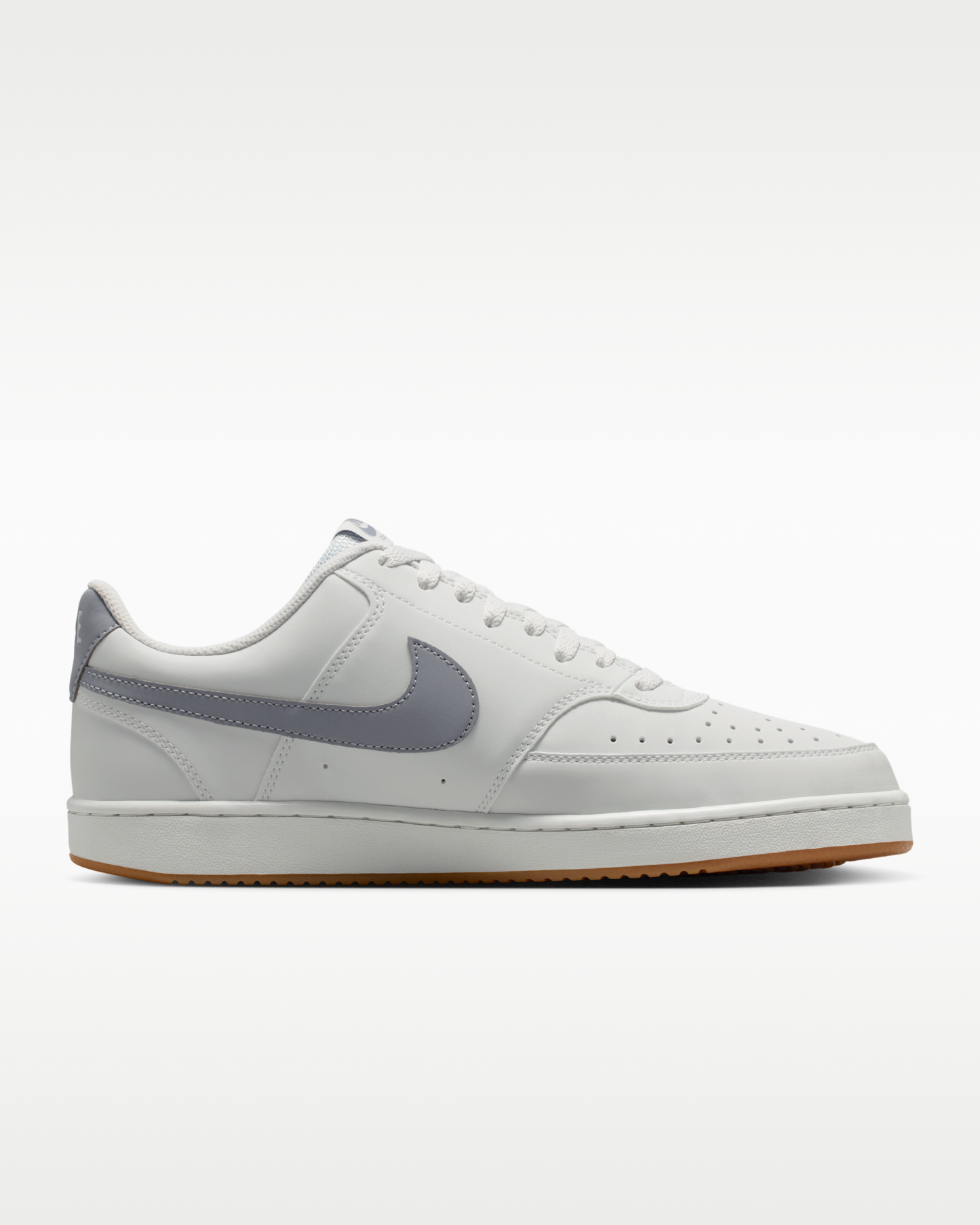 Nike Court Vision Low Men's Shoes - Off-White/Gum Medium Brown/Stealth - View 3