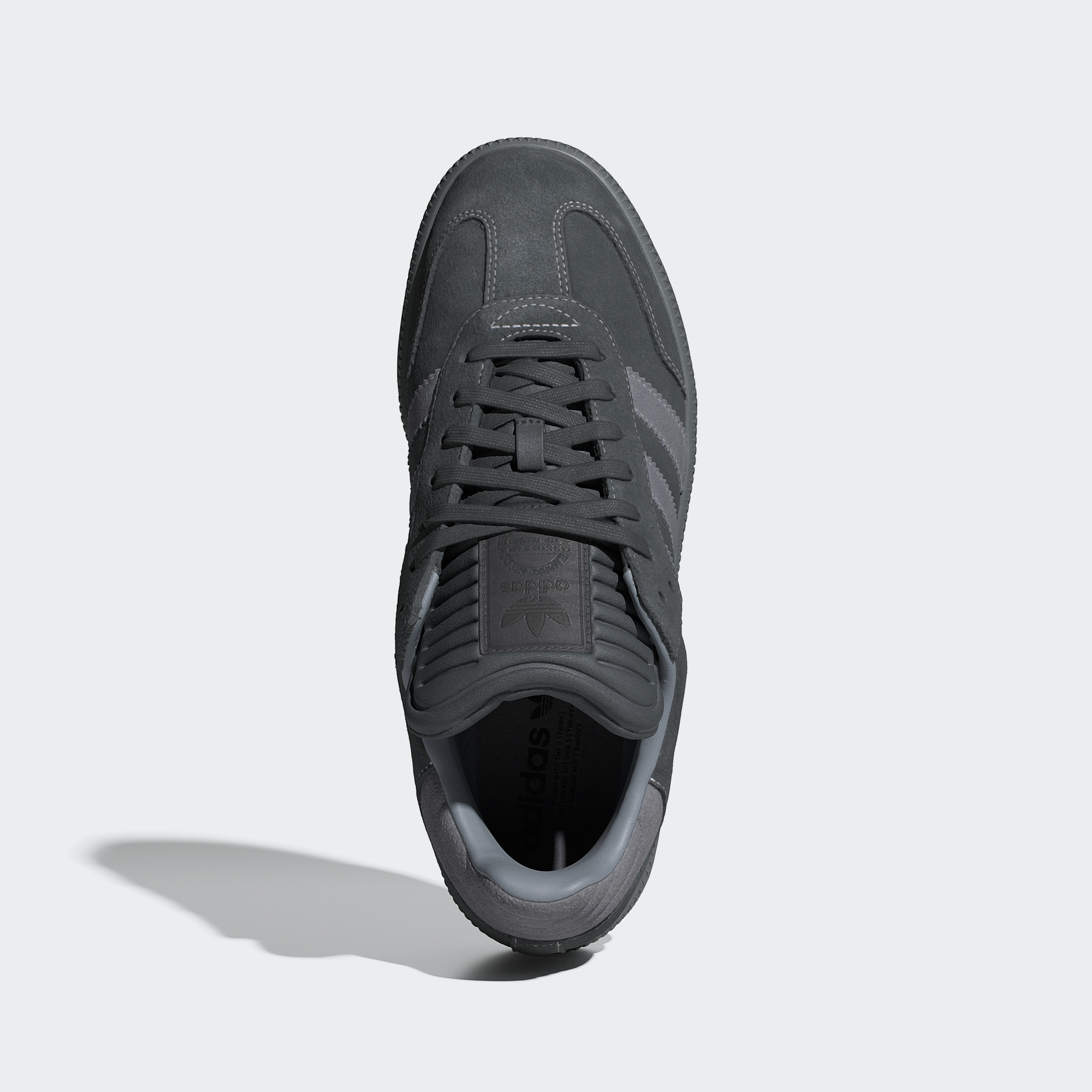 adidas Samba XLG Shoes - Carbon / Grey / Grey - View 3